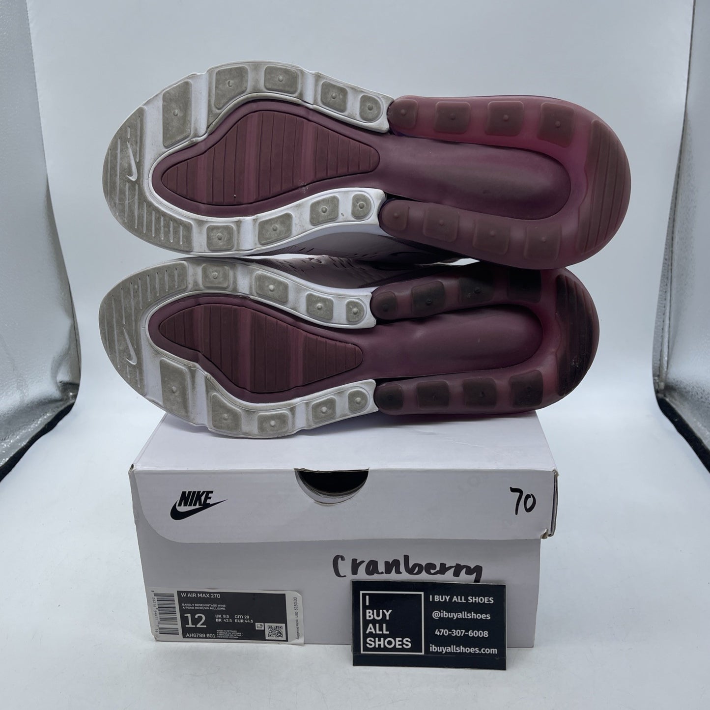 Size 12W - Nike Air Max 270 Barely Rose (AH6789-601)