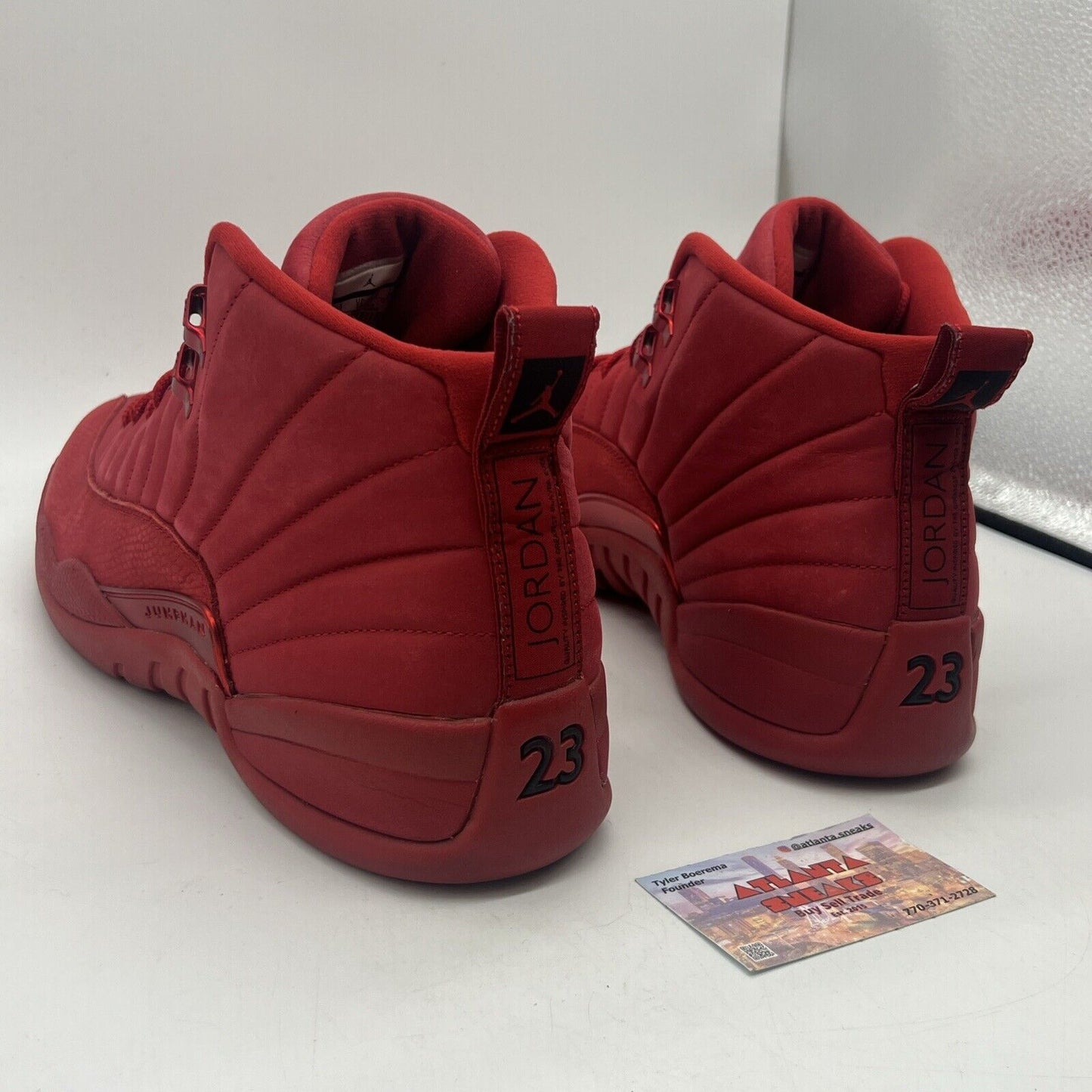 Size 14 - Air Jordan 12 Retro Gym Red Black Suede Used