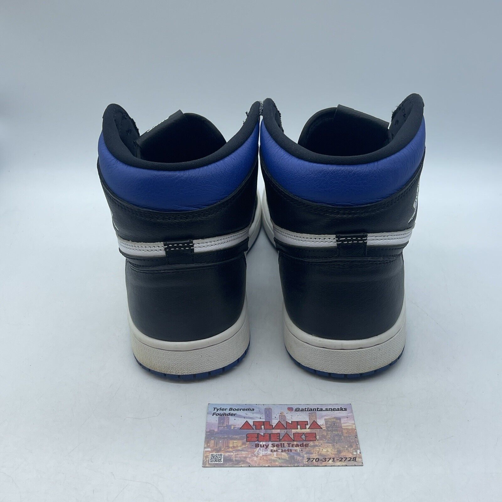 Size 10.5 - Jordan 1 Retro OG High Royal Toe Blue White Leather (555088-041)