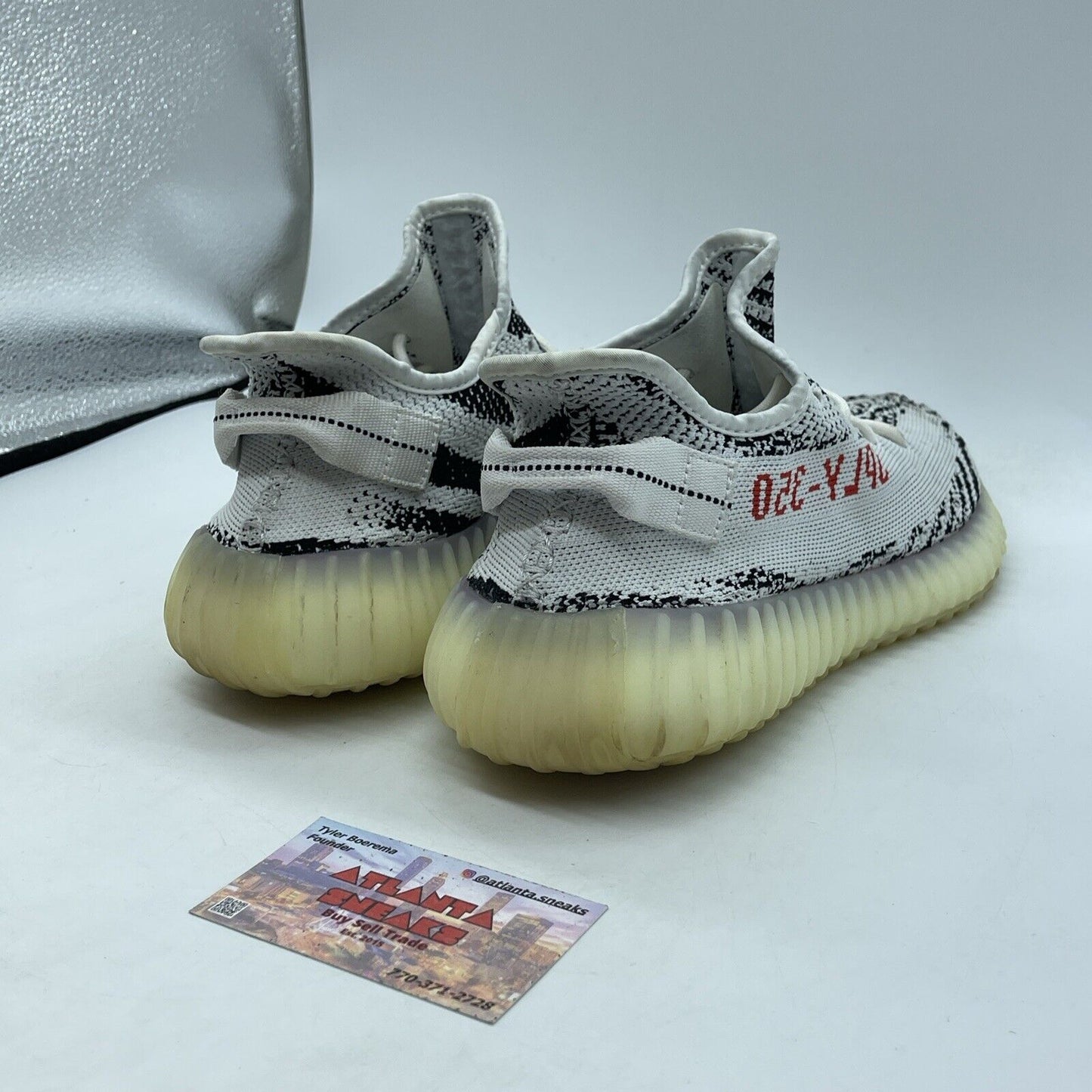 Size 9 - adidas Yeezy Boost 350 V2 Low Zebra White Black Suede (CP9654)