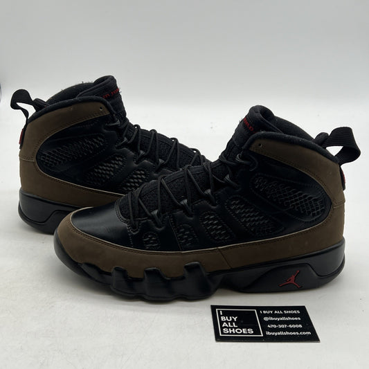 Size 9.5 - Air Jordan 9 Retro 2012 Olive (302370-020)