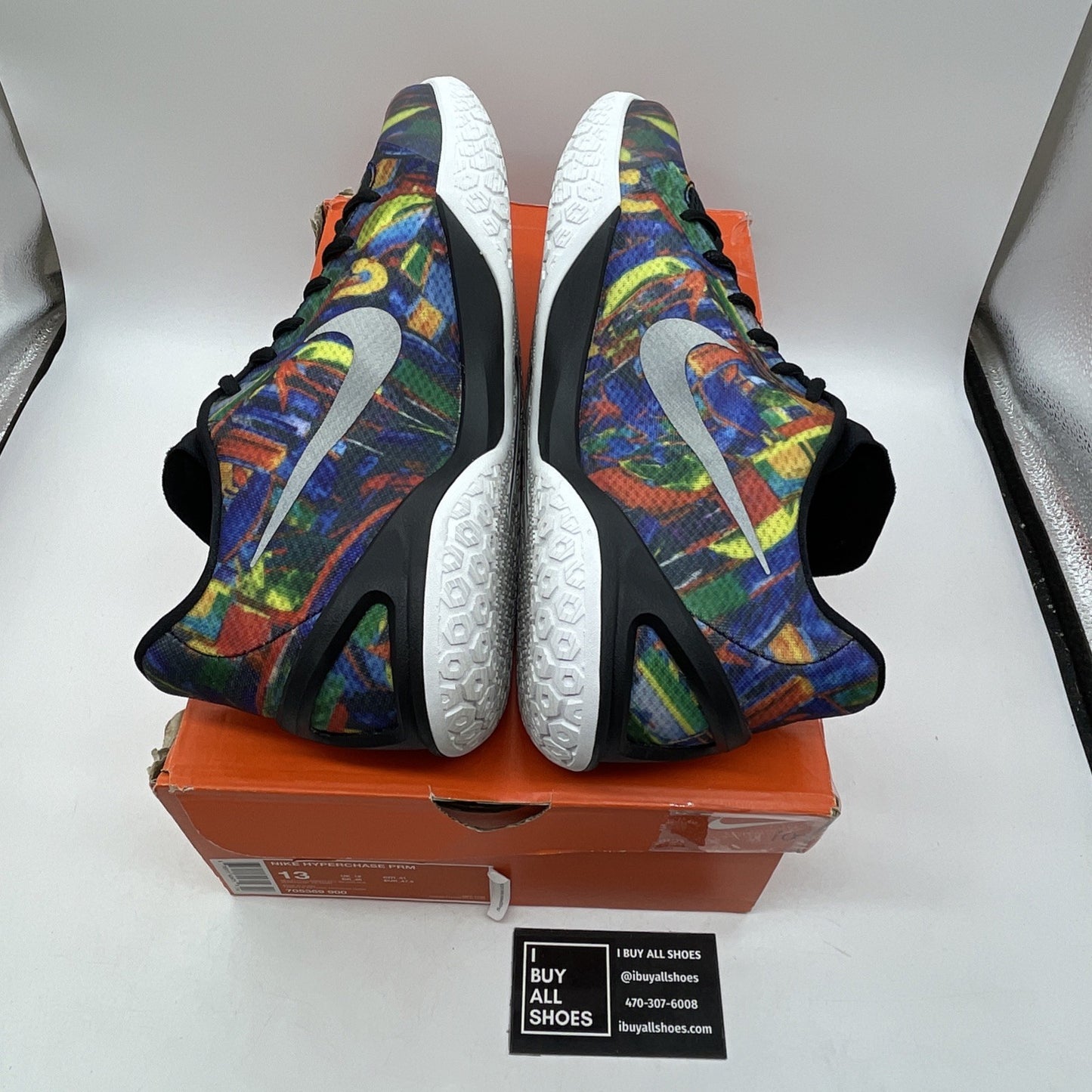 Size 13 - Nike Hyperchase Net Collectors Society Grey Suede Leather (705369-900)