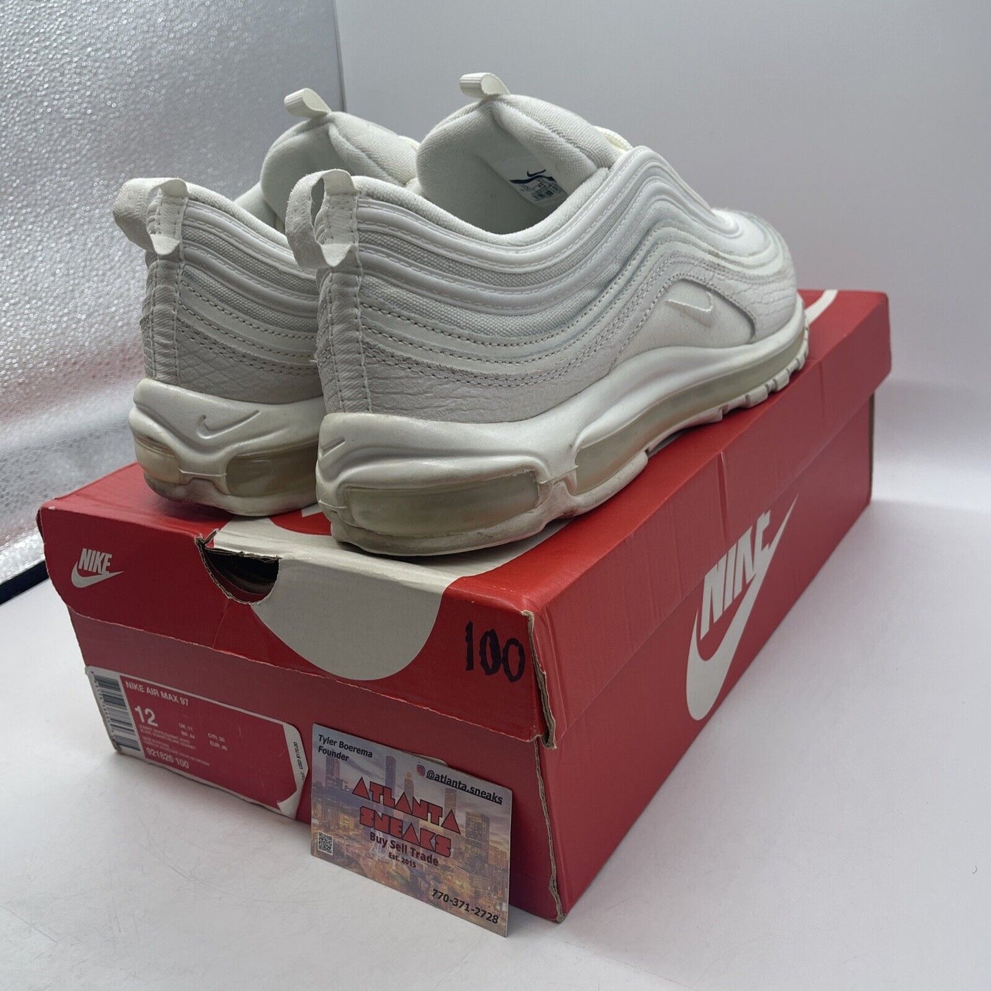 Size 12 - Nike Air Max 97 Summit White (921826-100)