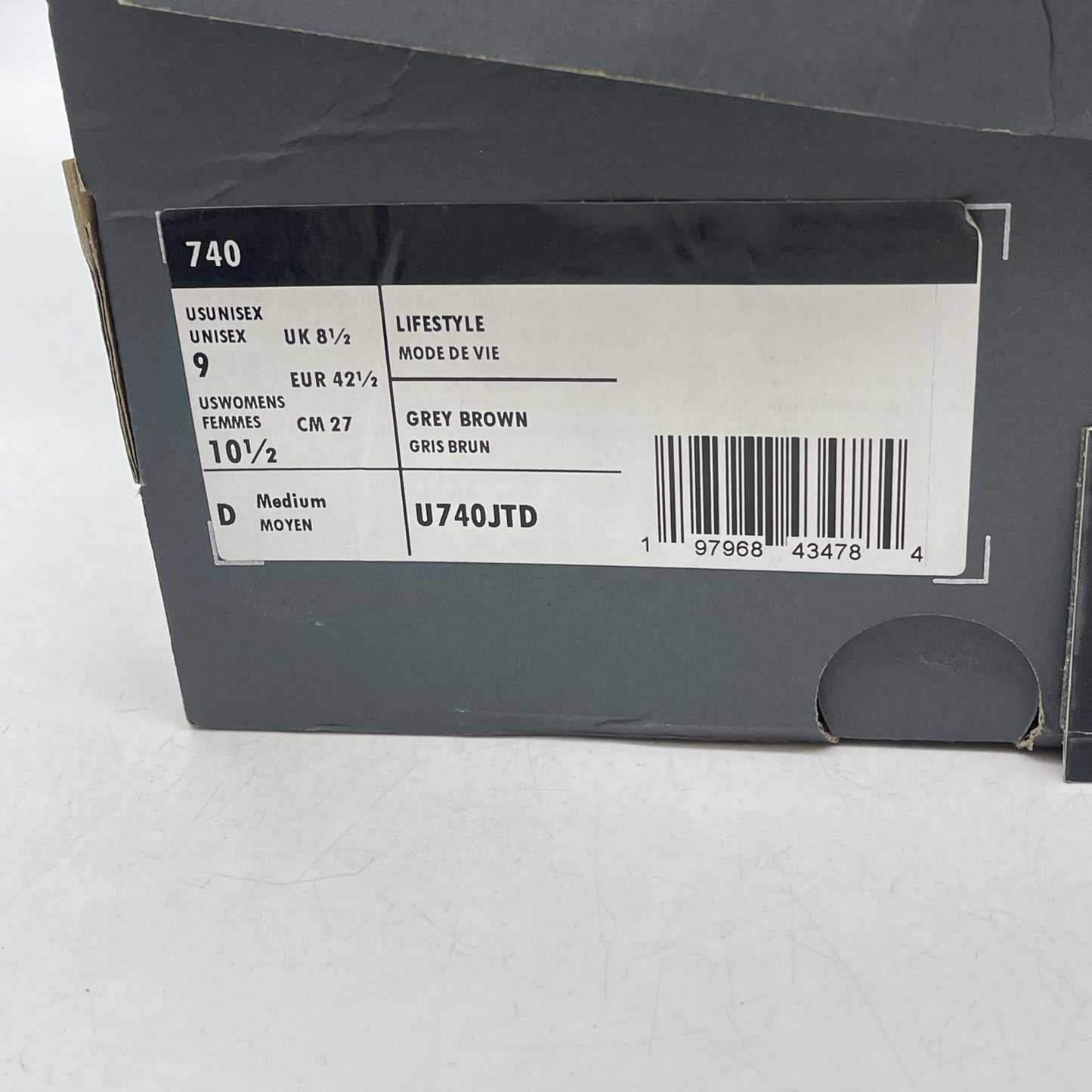 Size 9 - New Balance 740 Timberwolf (U740JTD)