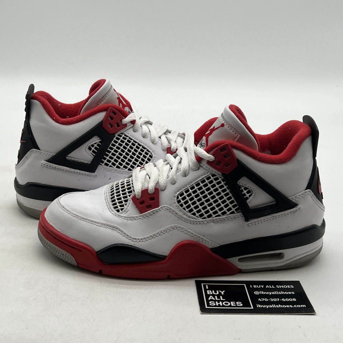 Size 5.5Y - Air Jordan 4 Retro Fire Red 2020 (408452-160)