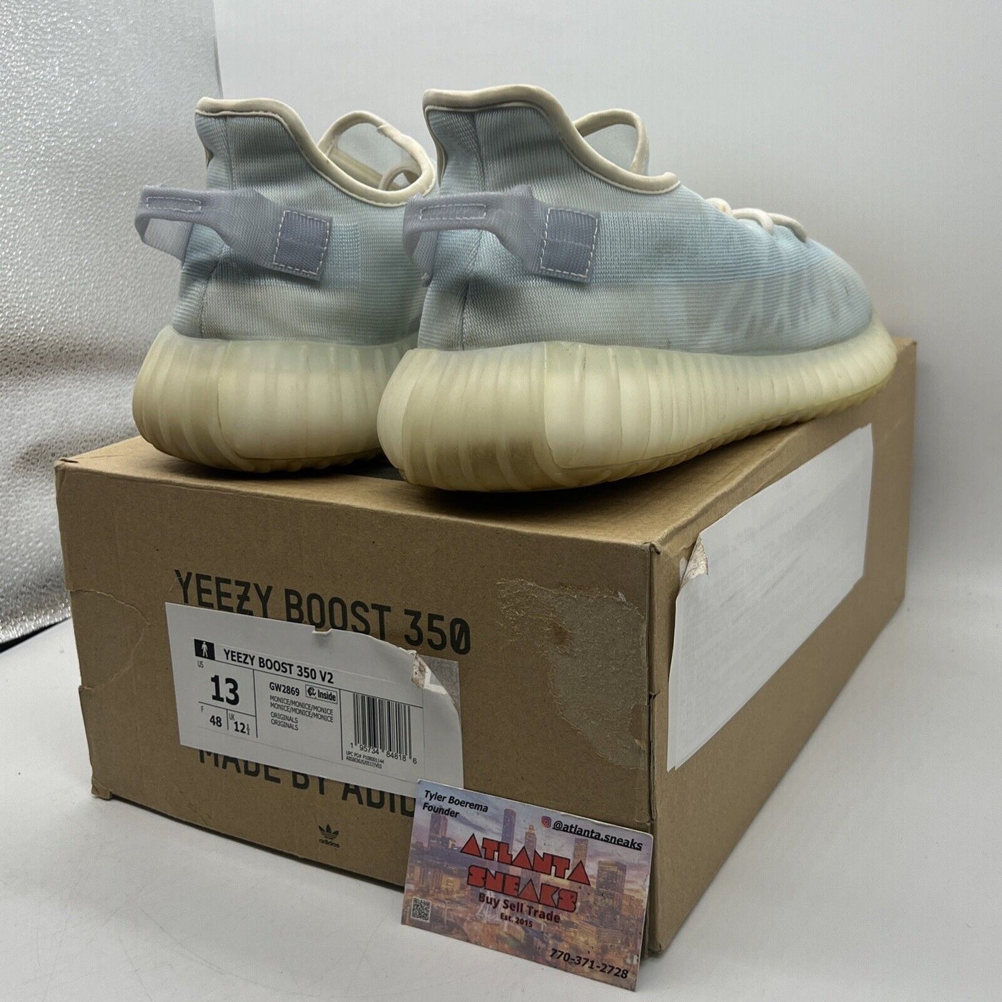 Size 13 - adidas Yeezy Boost 350 V2 Mono Ice Blue (GW2869)