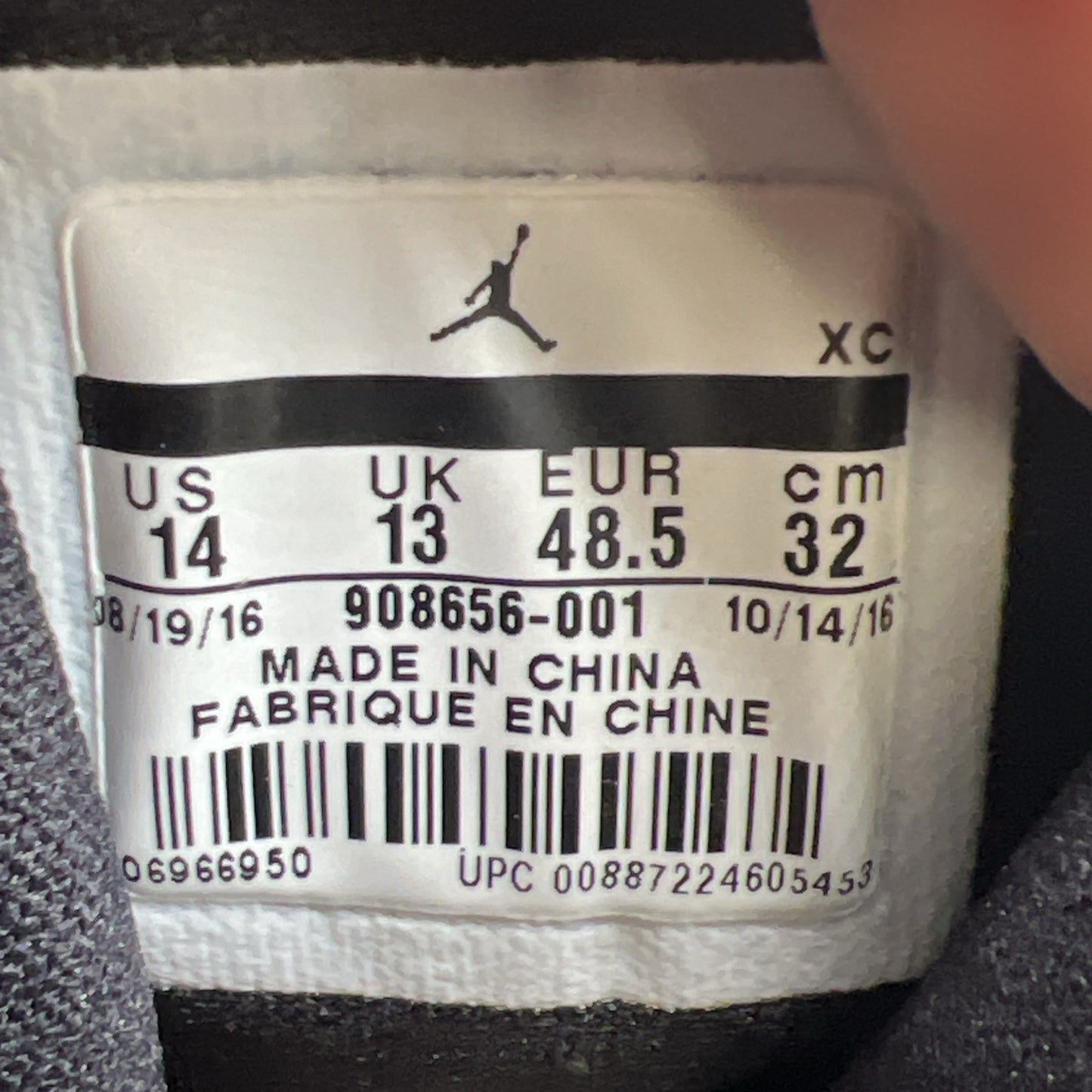 Size 14 - Air Jordan 1 Retro 2017 High BHM (908656-001)
