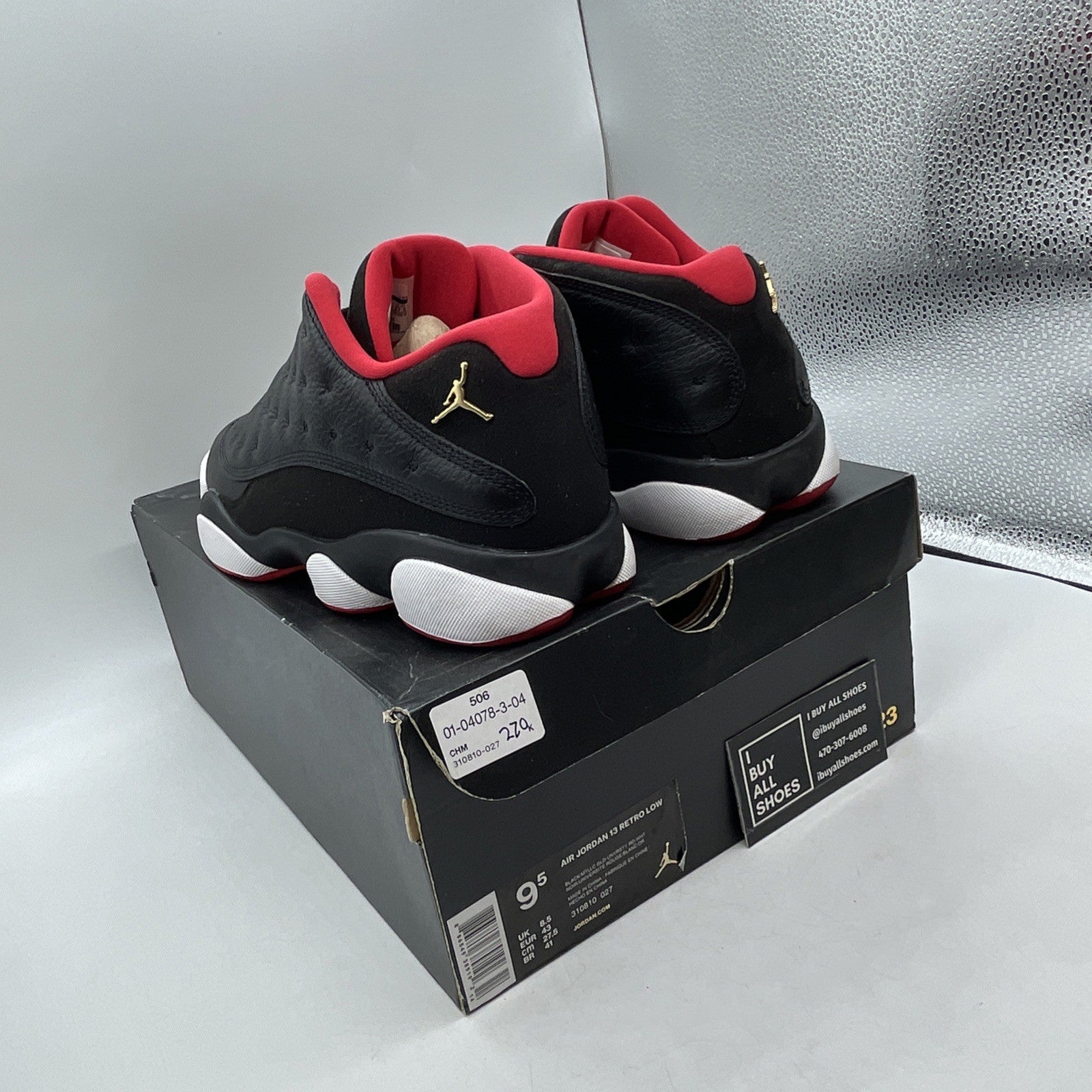 Size 9.5 - Air Jordan 13 Retro Low Bred (310810-027)