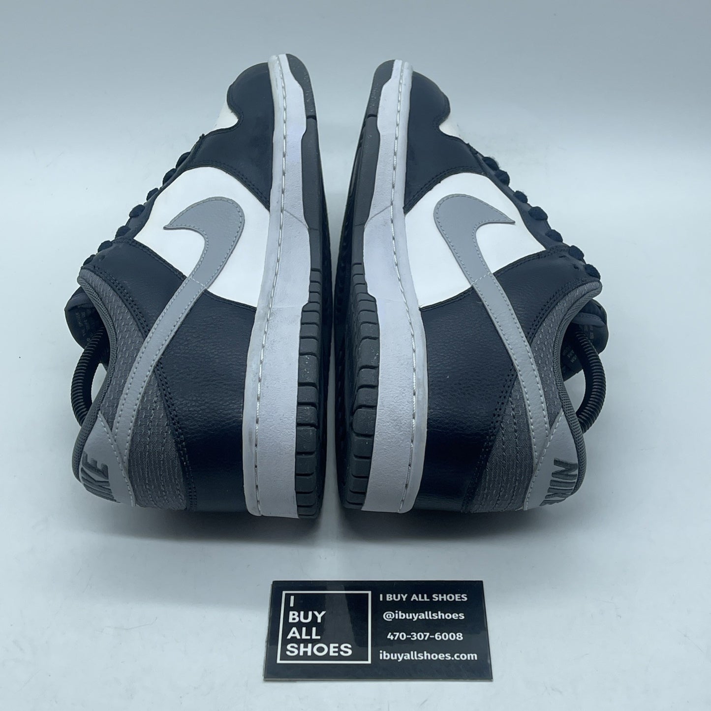 Size 9 - Nike Dunk Low Wolf Grey Light Obsidian Georgetown Youth W (318019-112)