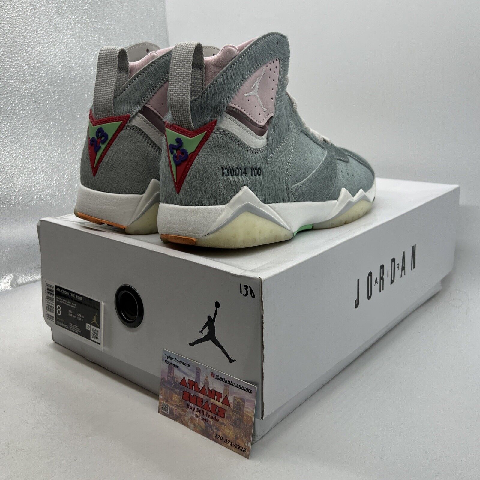 Size 8 - Air Jordan 7 Retro SE Hare 2.0 White Pink (CT8528-002)