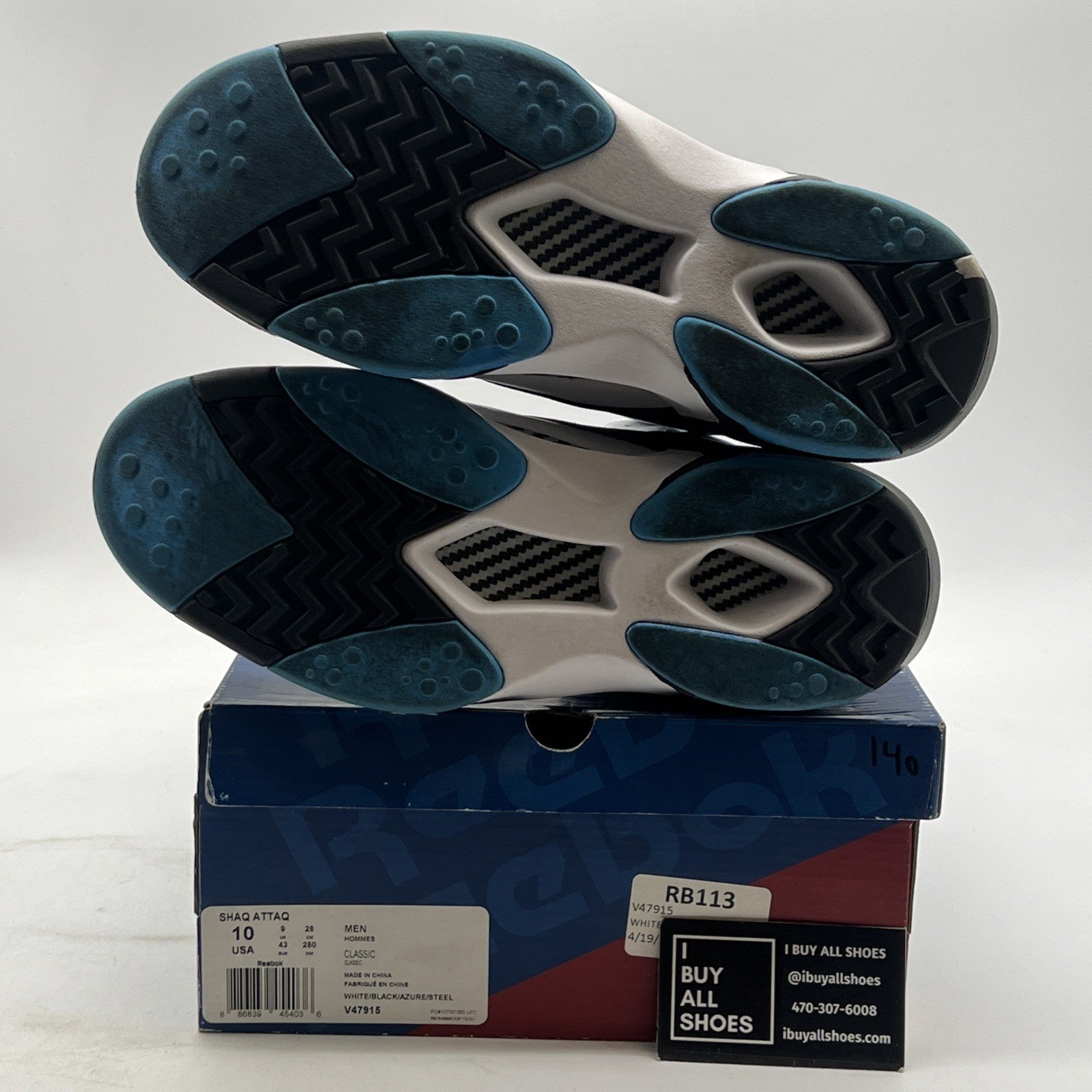 Size 10 - Reebok Shaq Attaq 2013 Orlando Magic (V47915)