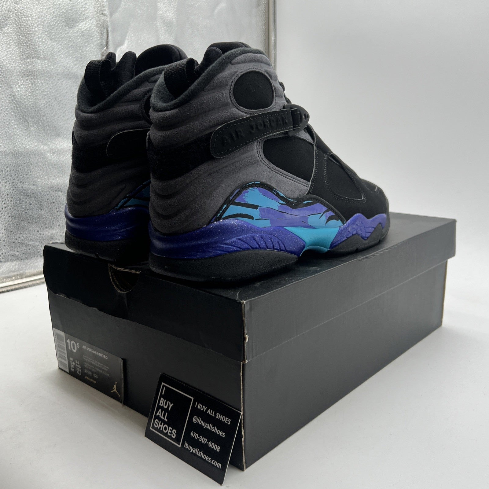 Size 10.5 - Air Jordan 8 Retro Aqua 2015 (305381-025)