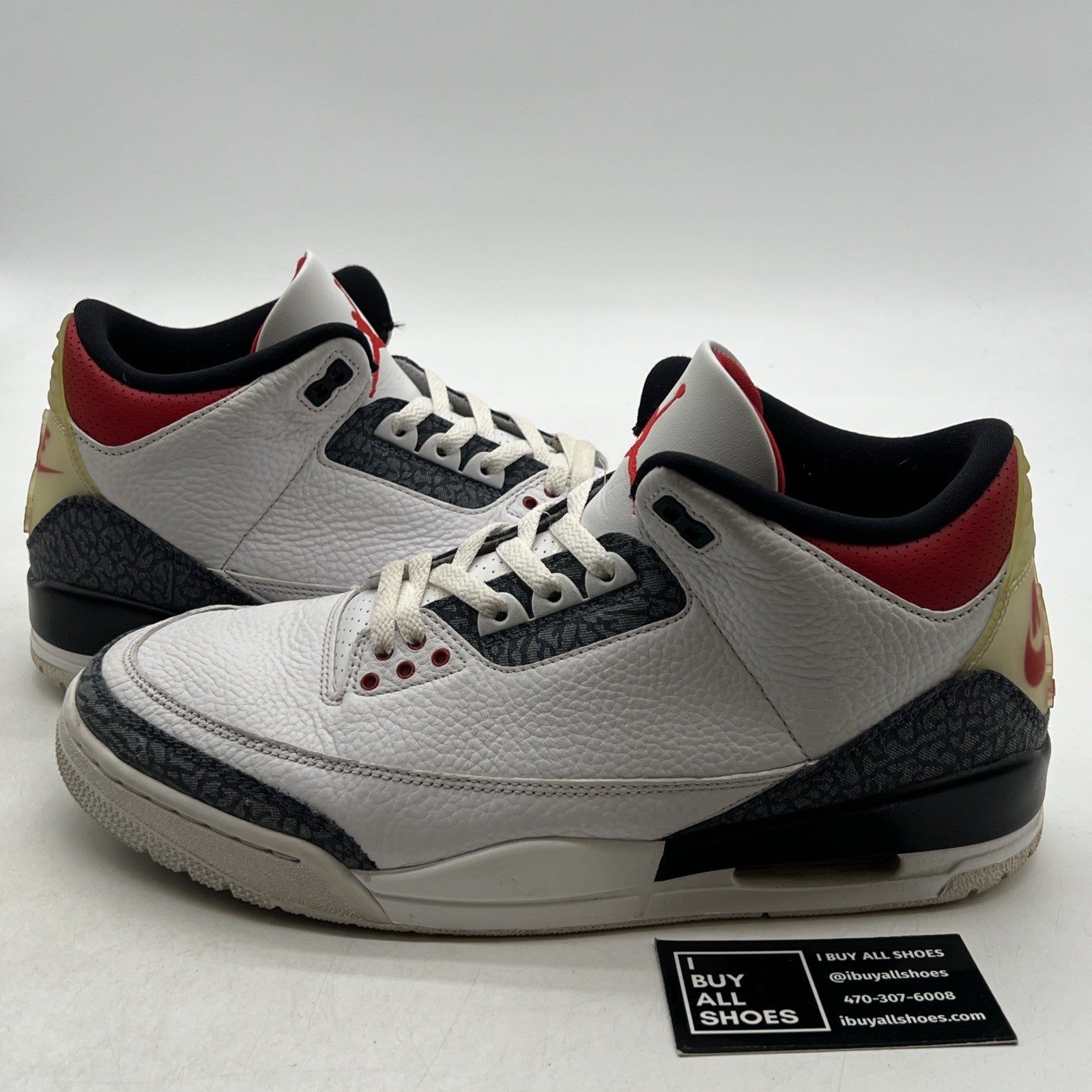 Size 12 - Air Jordan 3 Retro Denim SE Fire Red 2020 (CZ6431-100)