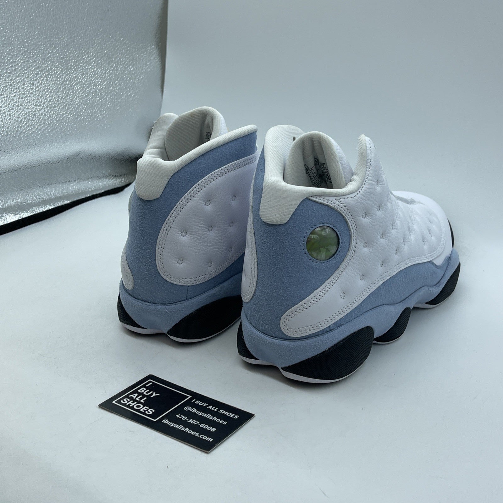 Size 11.5 - Air Jordan 13 Retro Blue Grey White Leather Suede (414571-170)