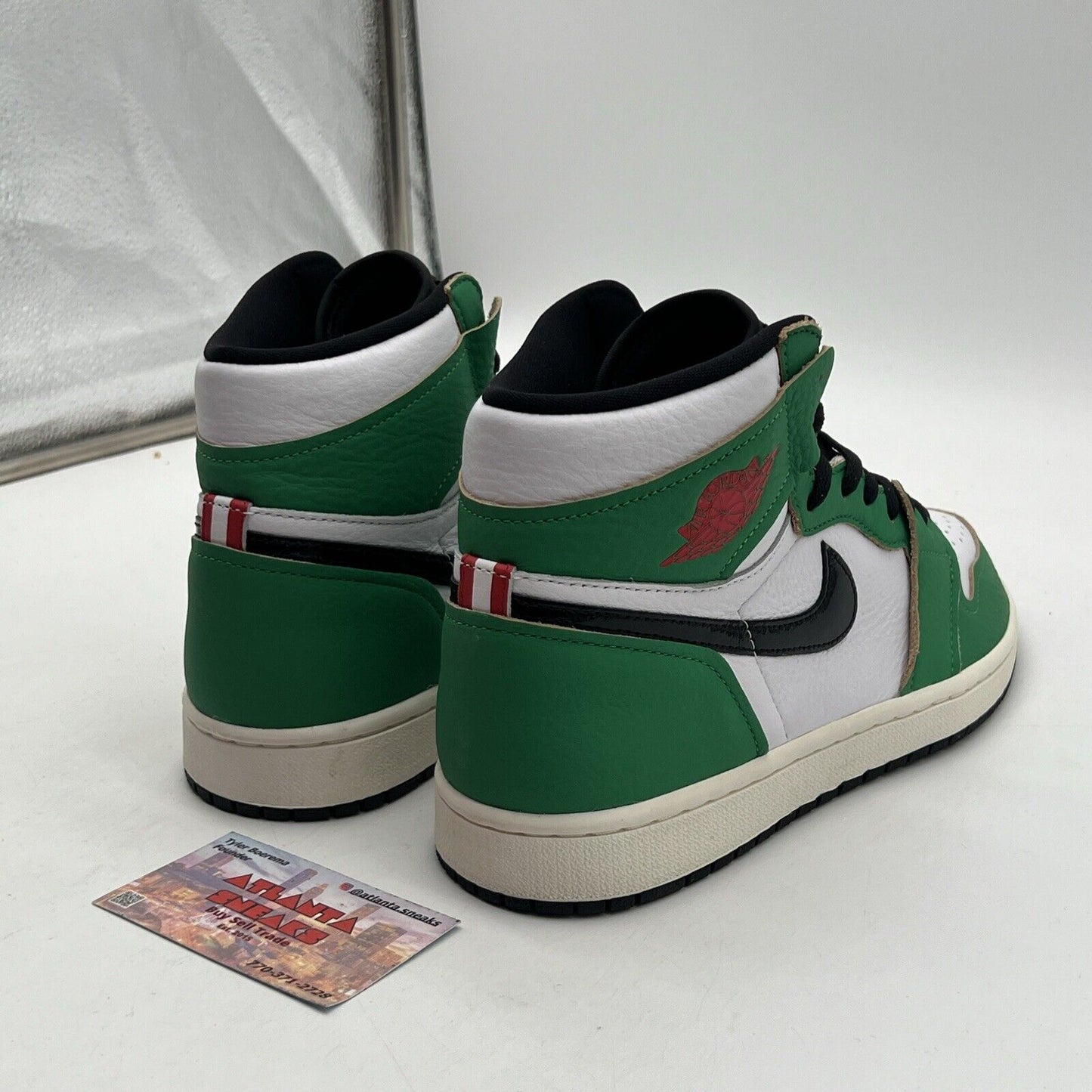 Size 10 - Air Jordan 1 Retro OG High Lucky Green W White (DB4612-300)