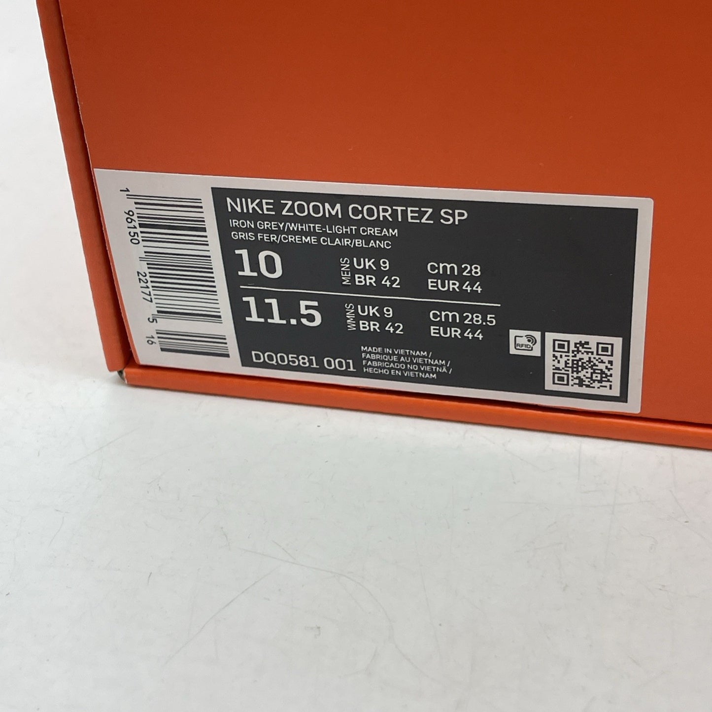 Size 10 - Nike sacai x Zoom Cortez SP Iron Grey (DQ0581-001)