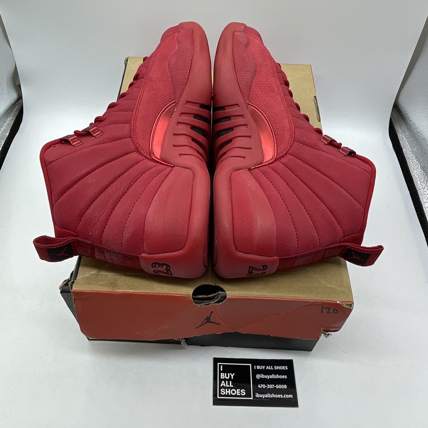 Size 9.5 - Air Jordan 12 Retro Gym Red Black Suede Leather (130690-601)
