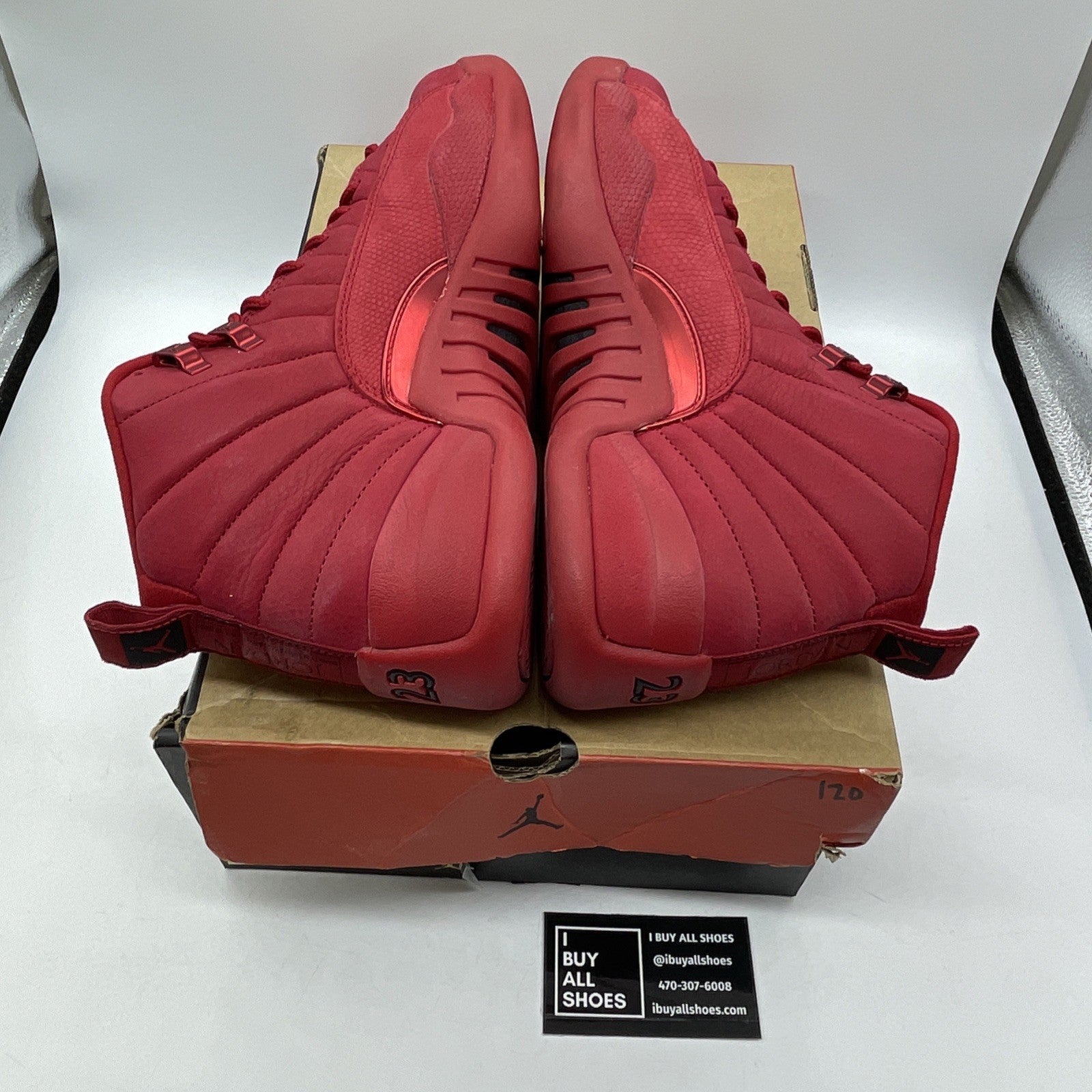 Size 9.5 - Air Jordan 12 Retro Gym Red Black Suede Leather (130690-601)