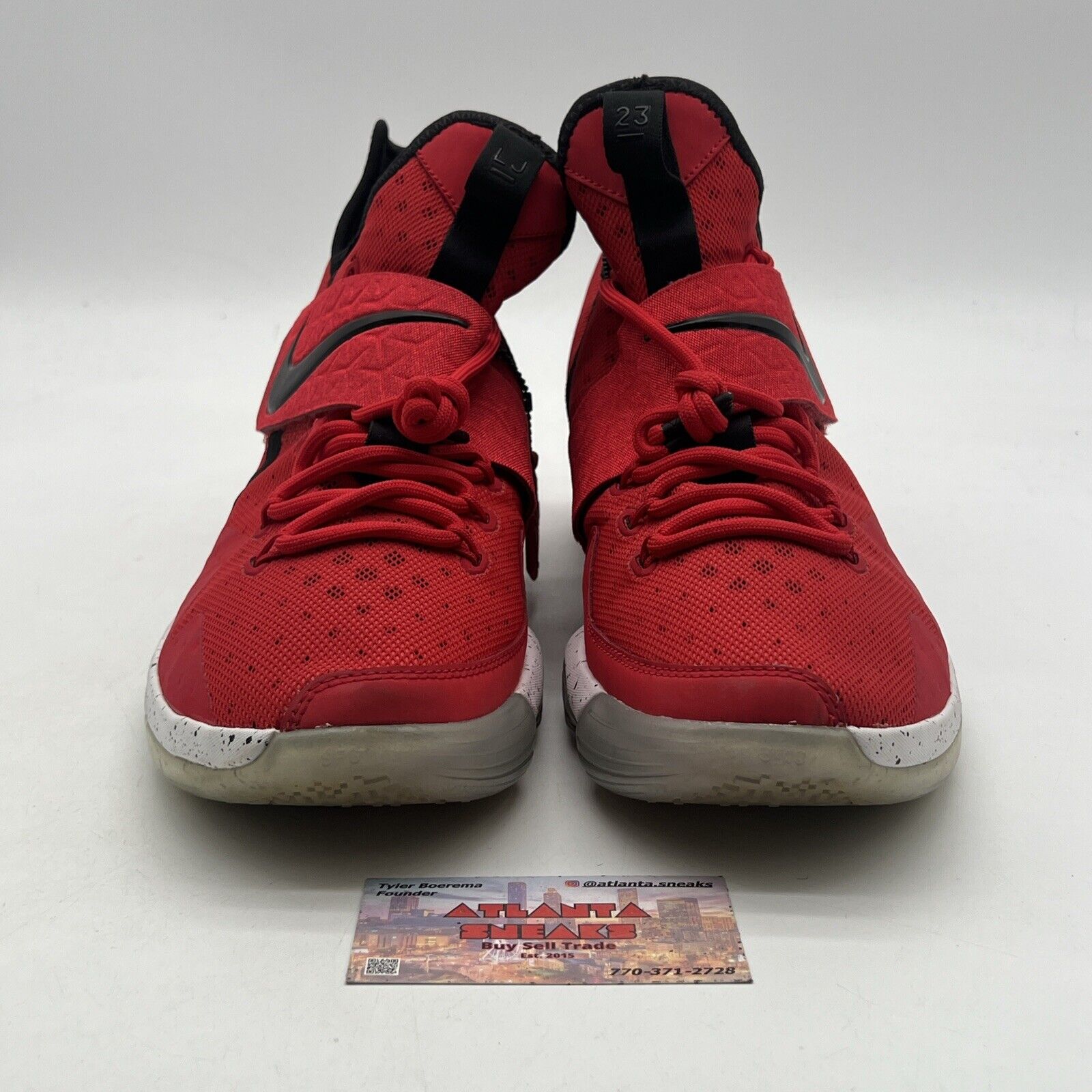 Size 10 - Nike LeBron 14 University Red (852405-600)