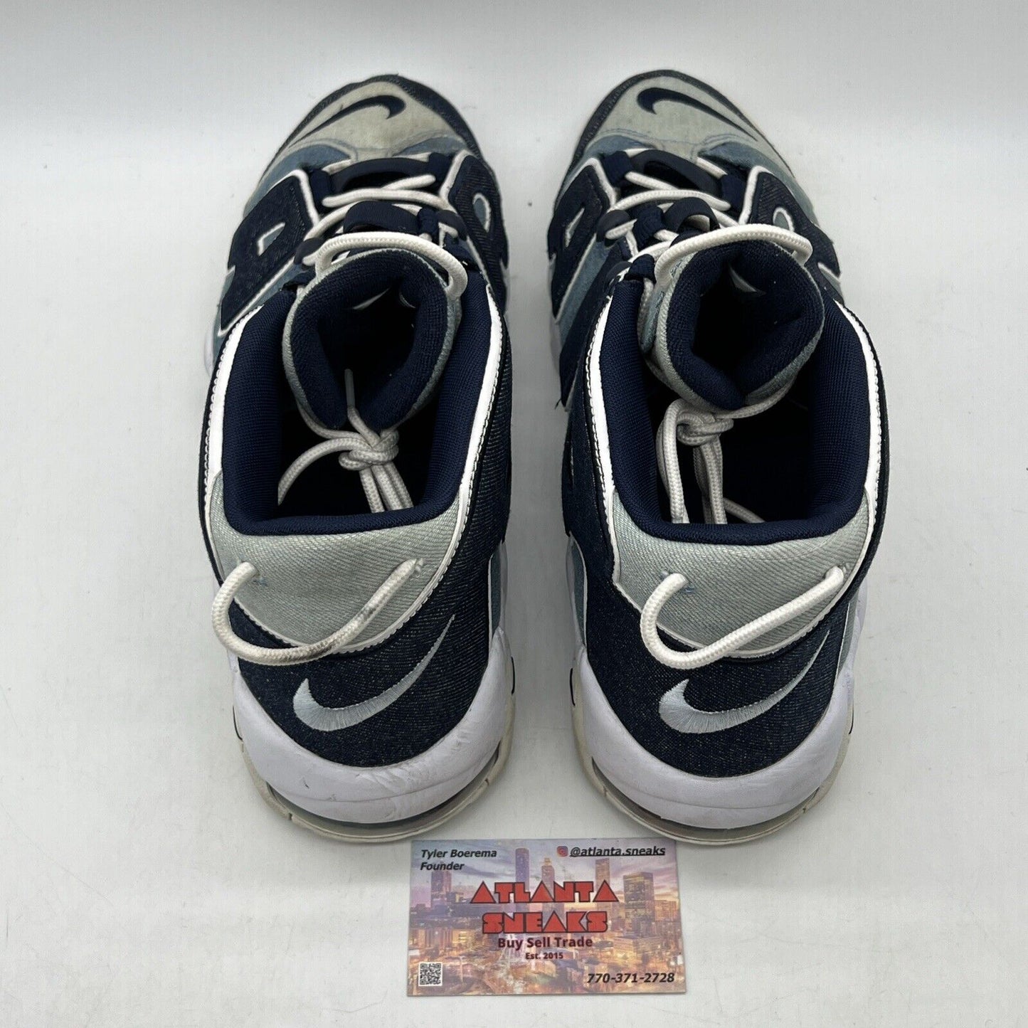 Size 13 - Nike Air More Uptempo 96 Denim White Blue (CJ6125-100)