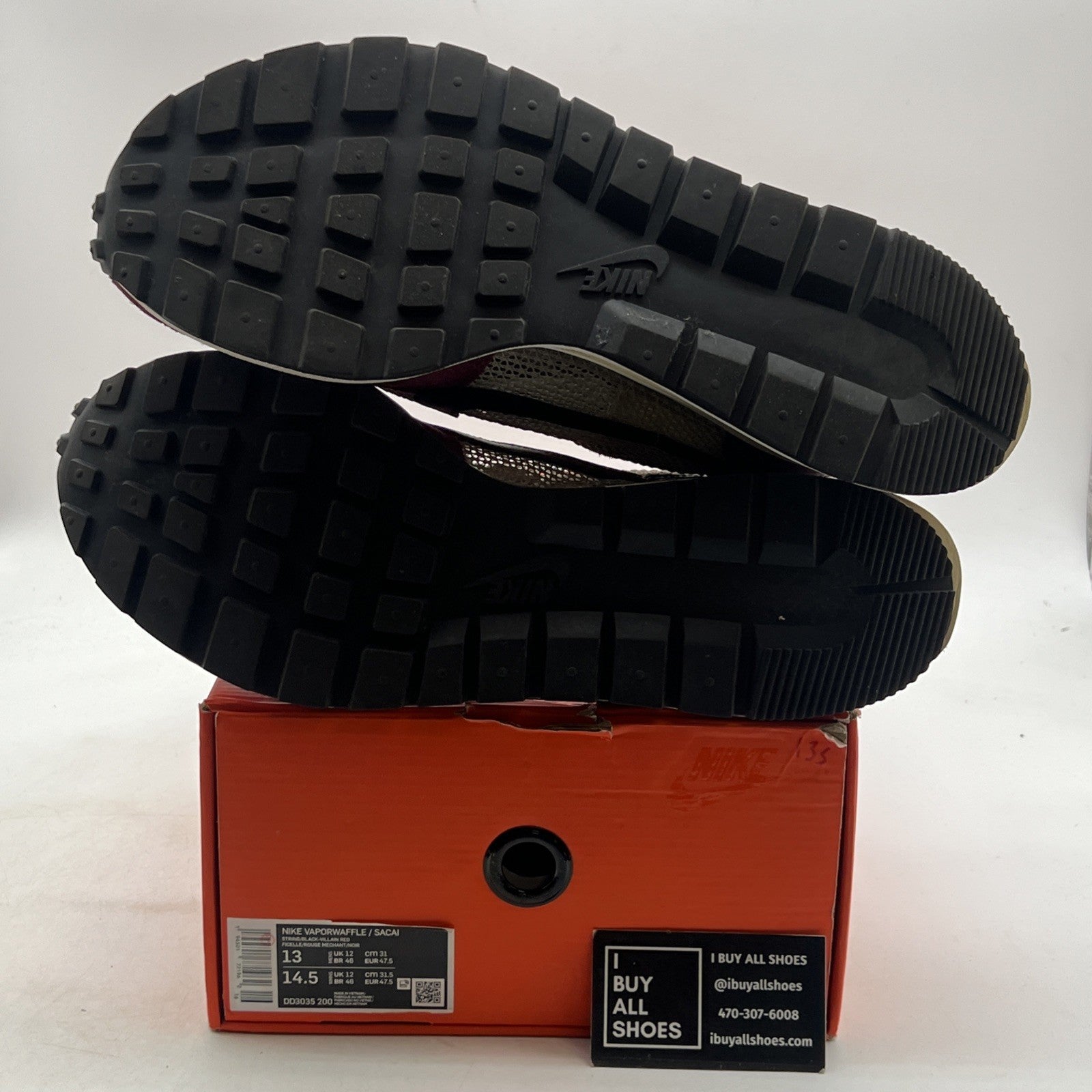 Size 13 - Nike sacai x VaporWaffle SP Villain Red (DD3035-200)
