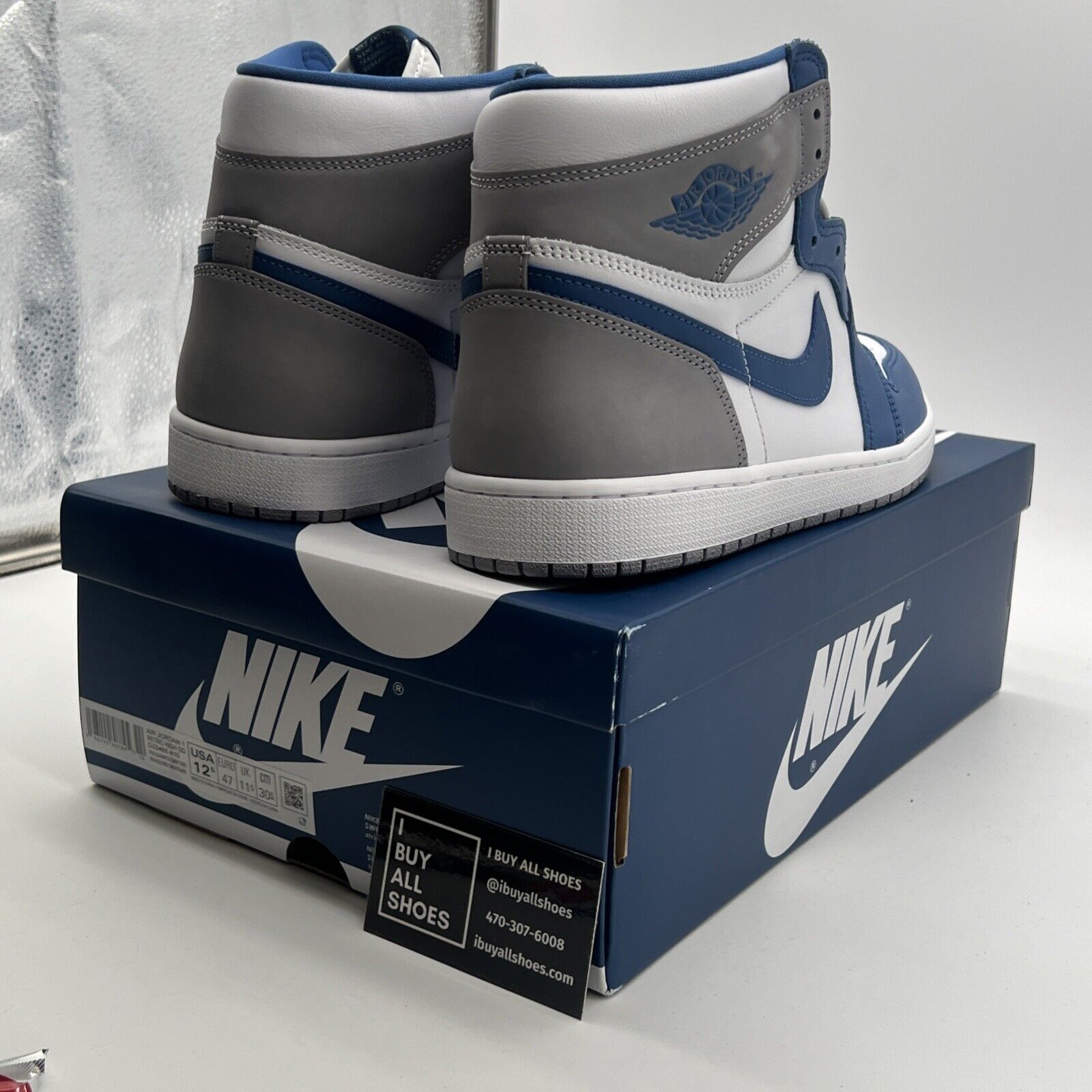 Size 12.5 - Air Jordan 1 Retro OG High True Blue (DZ5485-410)