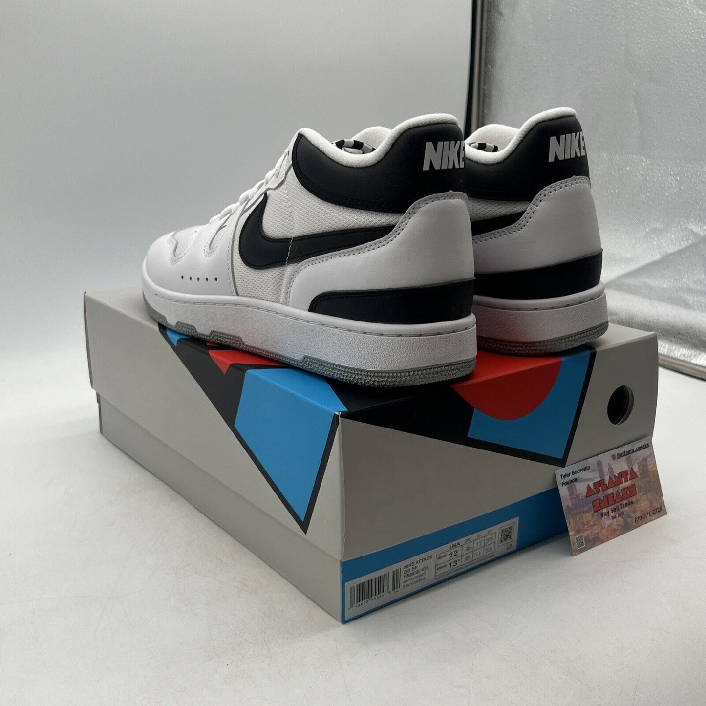 Size 12 - Nike Mac Attack QS SP White Black (FB8938-101)