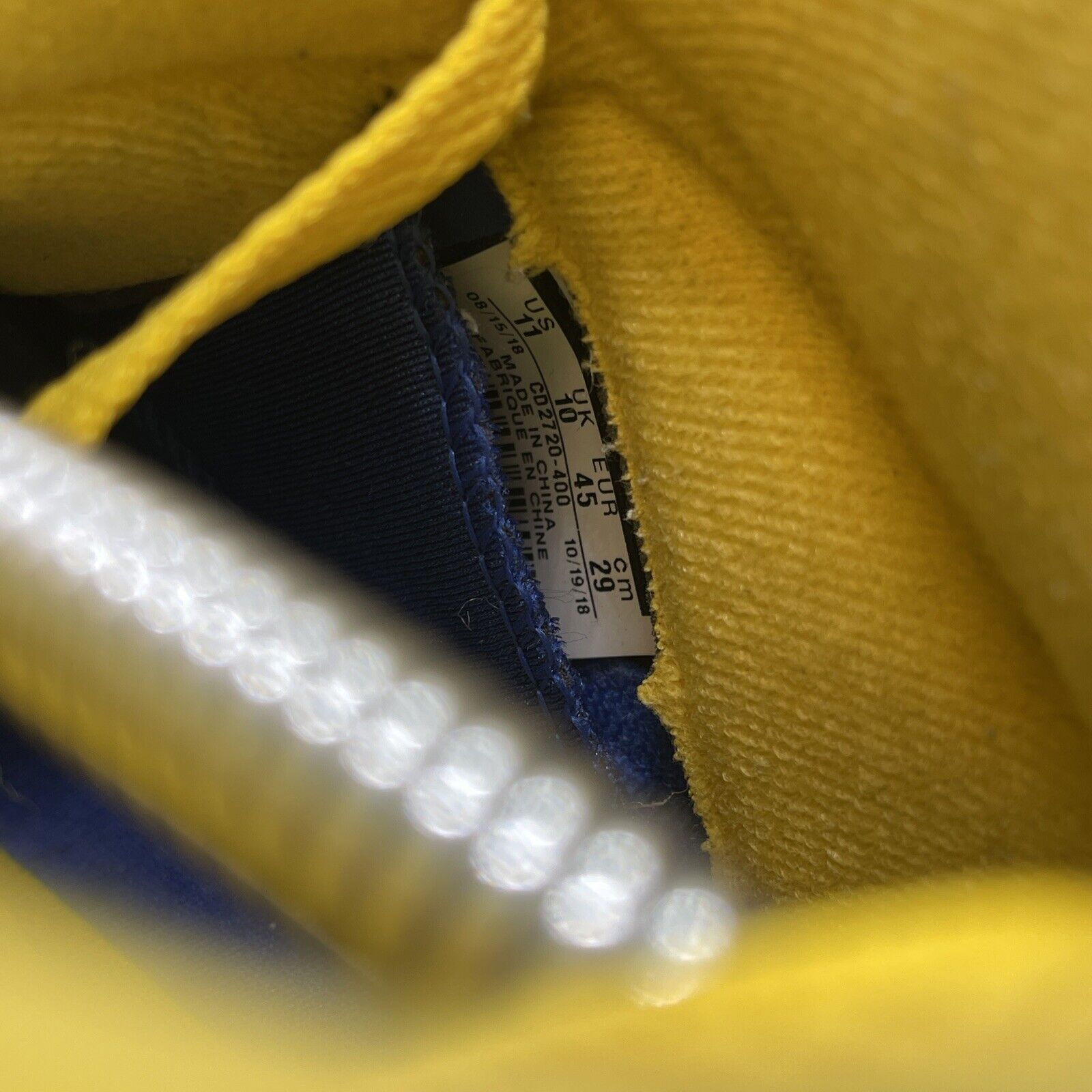 Size 11 - Air Jordan 5 Retro Laney Blue Grey Yellow Suede Leather (CD2720-400)
