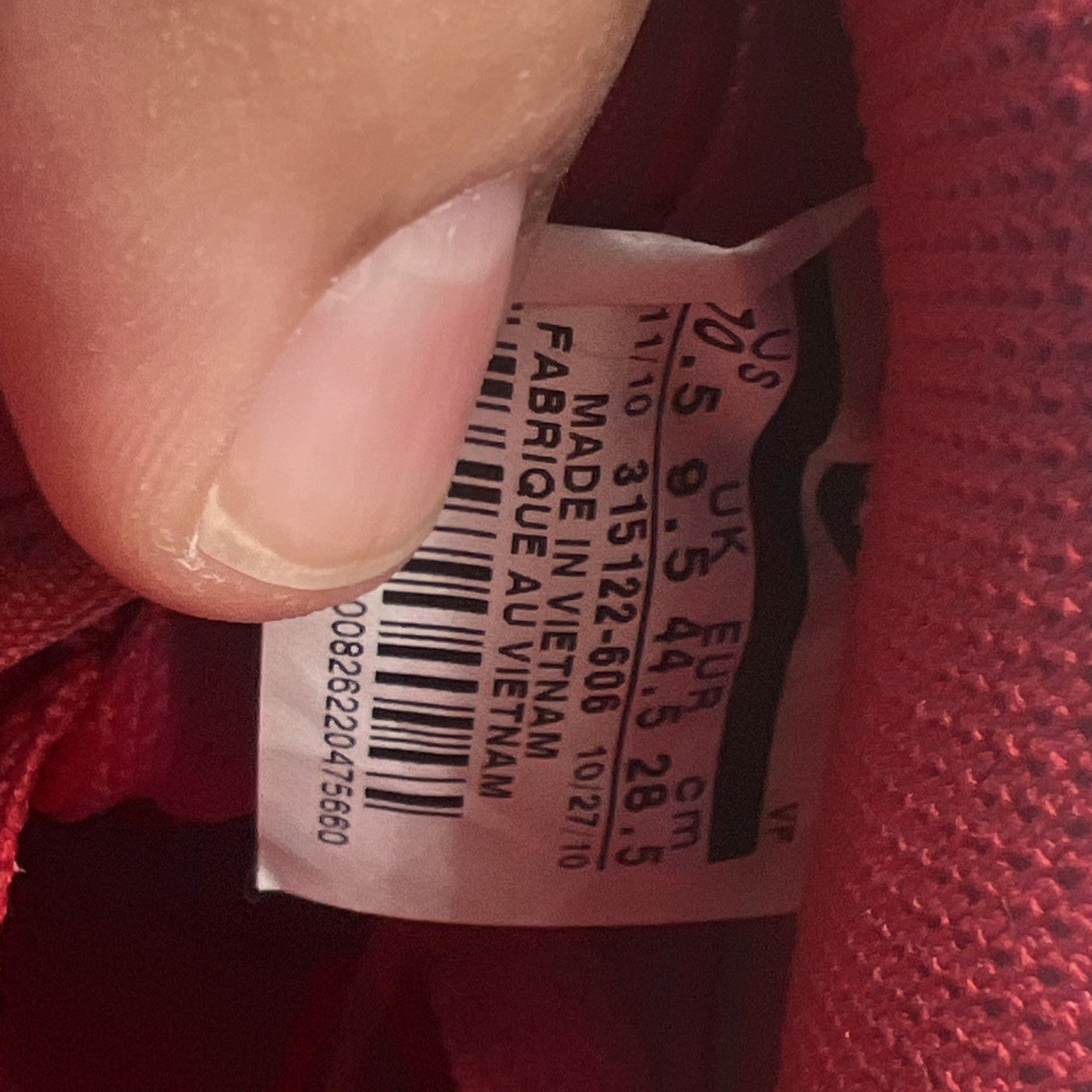 Size 10.5 - Nike Air Force 1 '07 Varsity Red (315122-606)