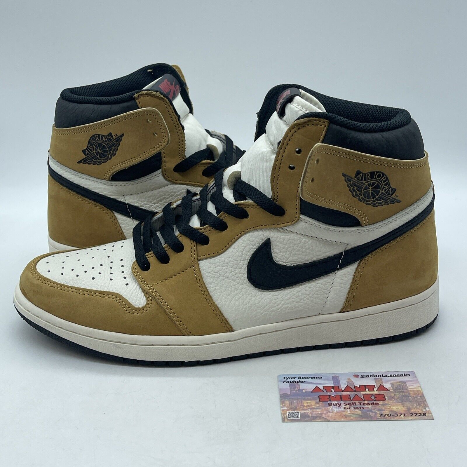 Size 12 - Jordan 1 Retro High OG Rookie of the Year 2018 Brown (555088-700)