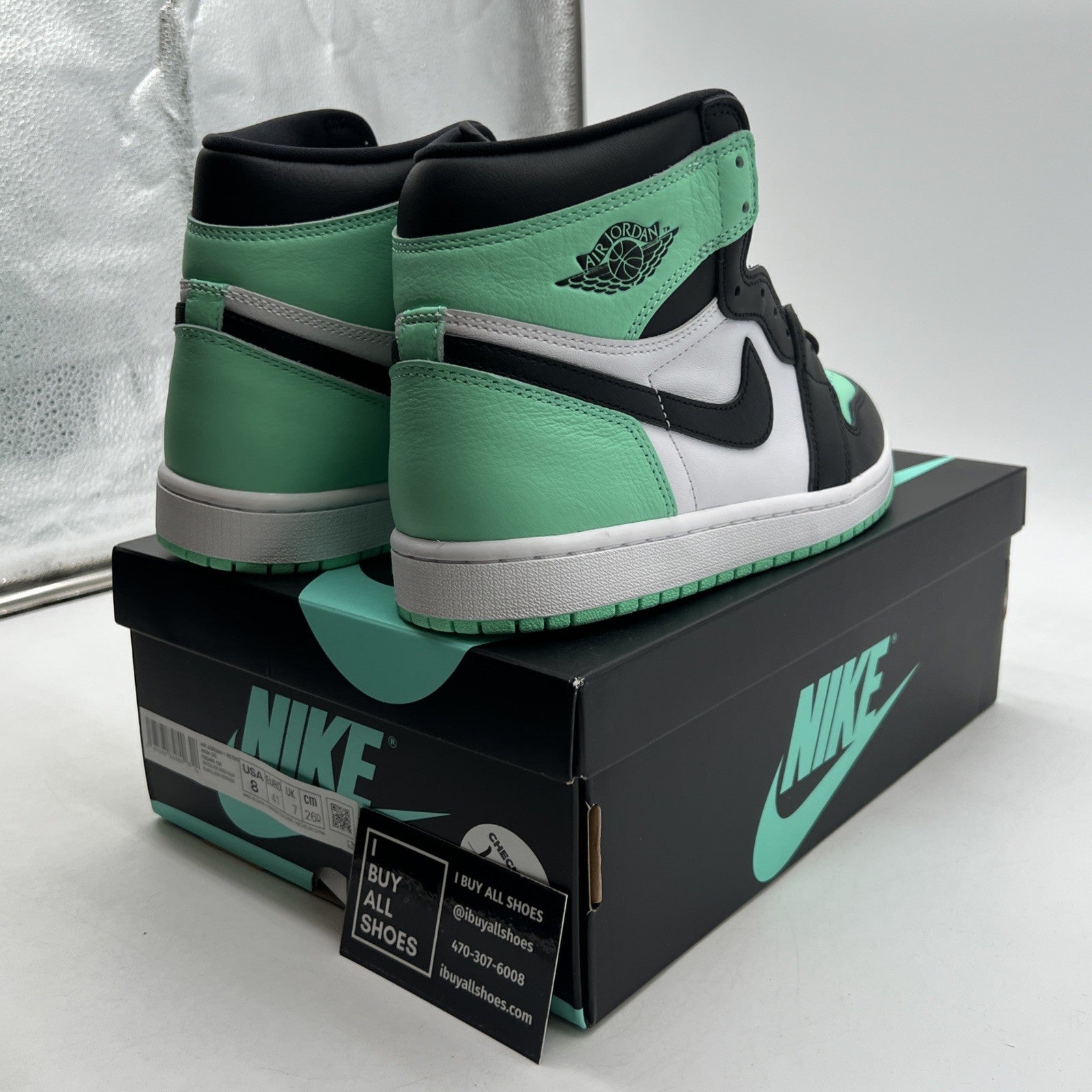 Size 8 - Air Jordan 1 Retro OG High Green Glow (DZ5485-130)