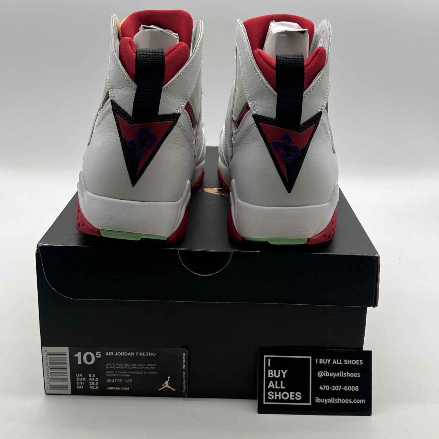 Size 10.5 - Air Jordan 7 Retro 2015 Hare (304775-125)