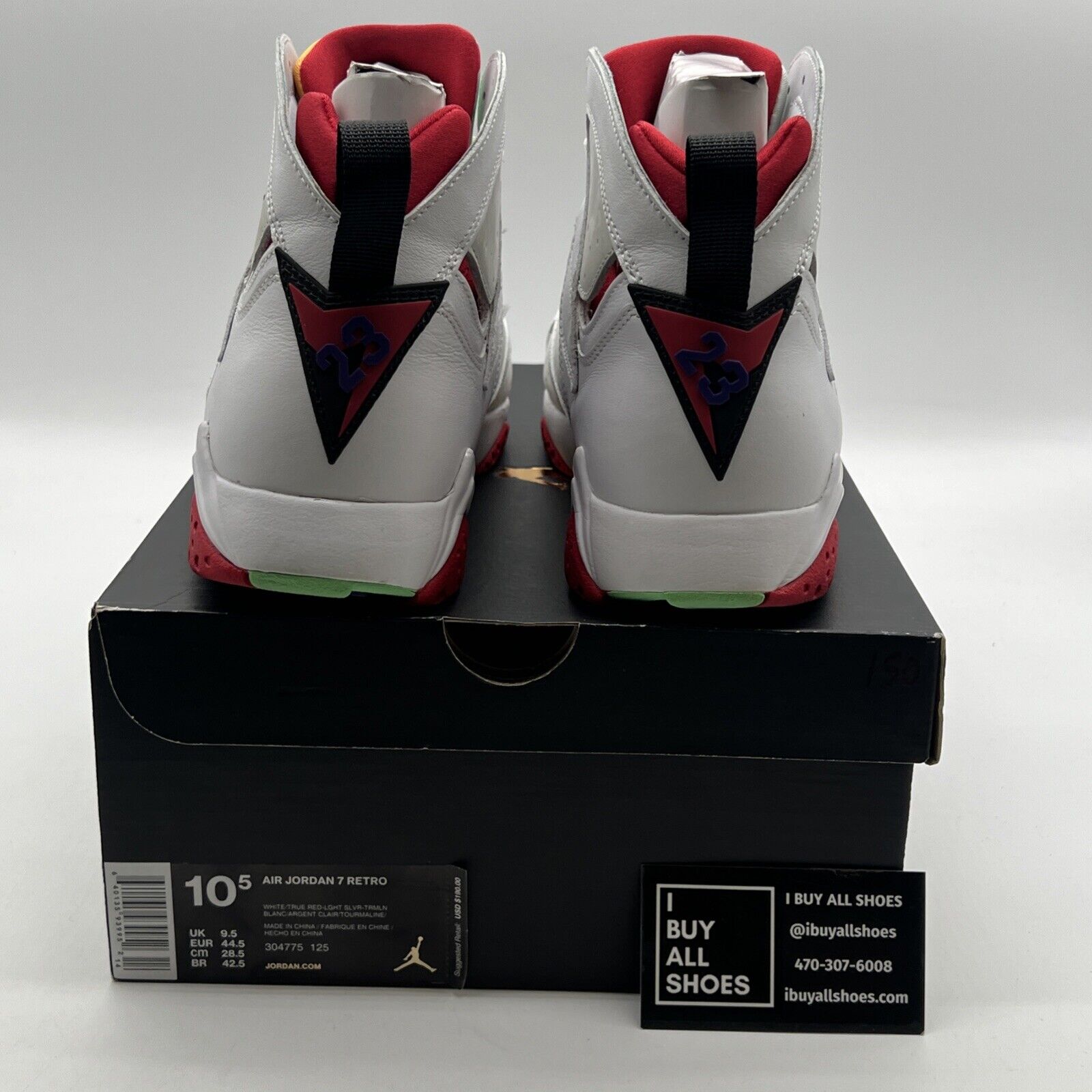 Size 10.5 - Air Jordan 7 Retro 2015 Hare (304775-125)