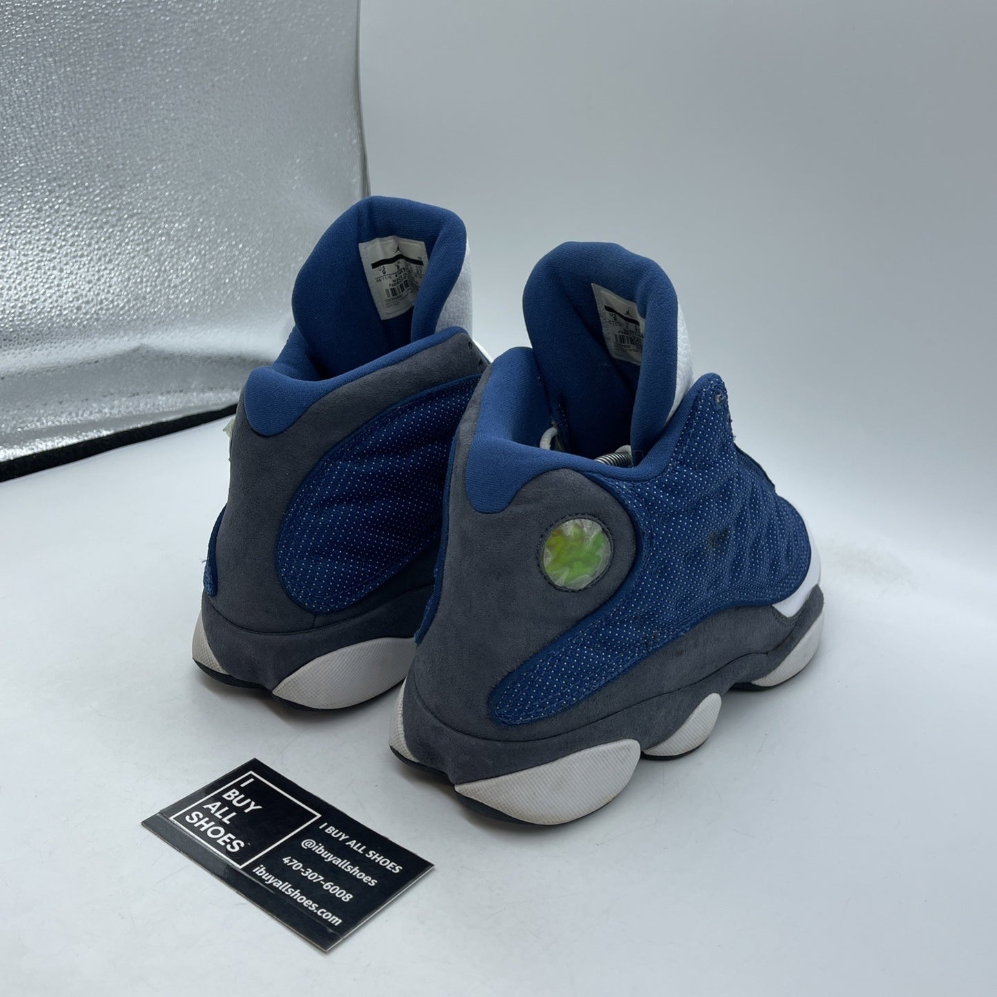 Size 9 - Air Jordan 13 Retro 2010 Flint Blue Grey White Suede (414571-401)