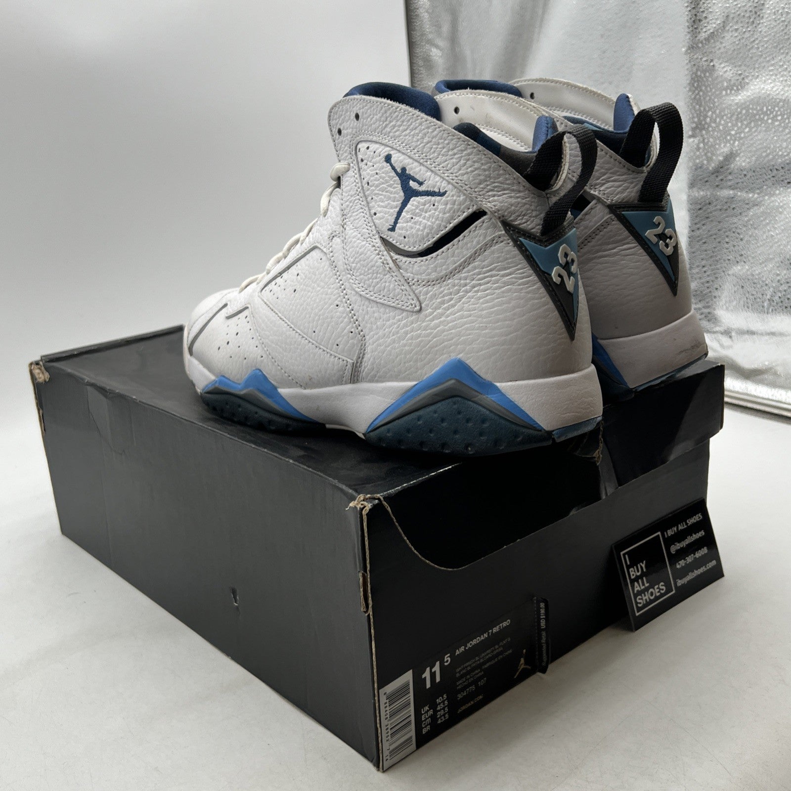 Size 11.5 - Air Jordan 7 Retro 2015 French Blue (304775-107)