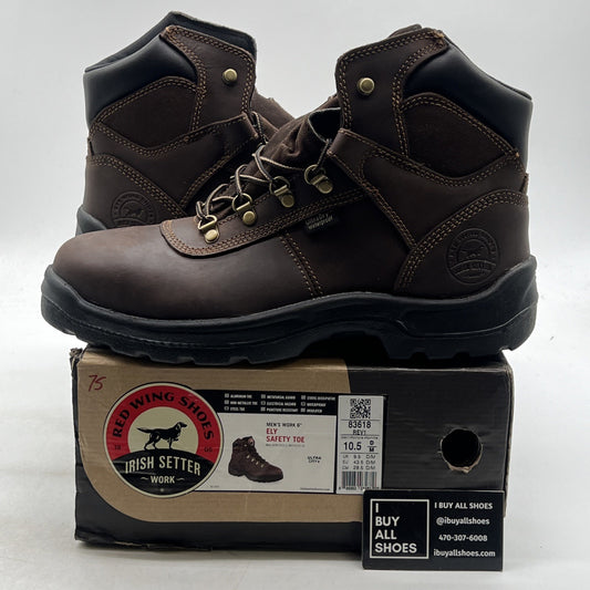 Size 10.5- Men's Red Wing Shoes Irish Setter Eli Hiker 6” Steel Toe Waterproof