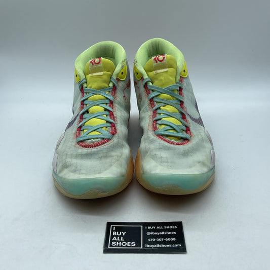 Size 11.5 - Nike Zoom KD 12 EYBL Peach Jam Yellow Red Leather (CK1195-300)