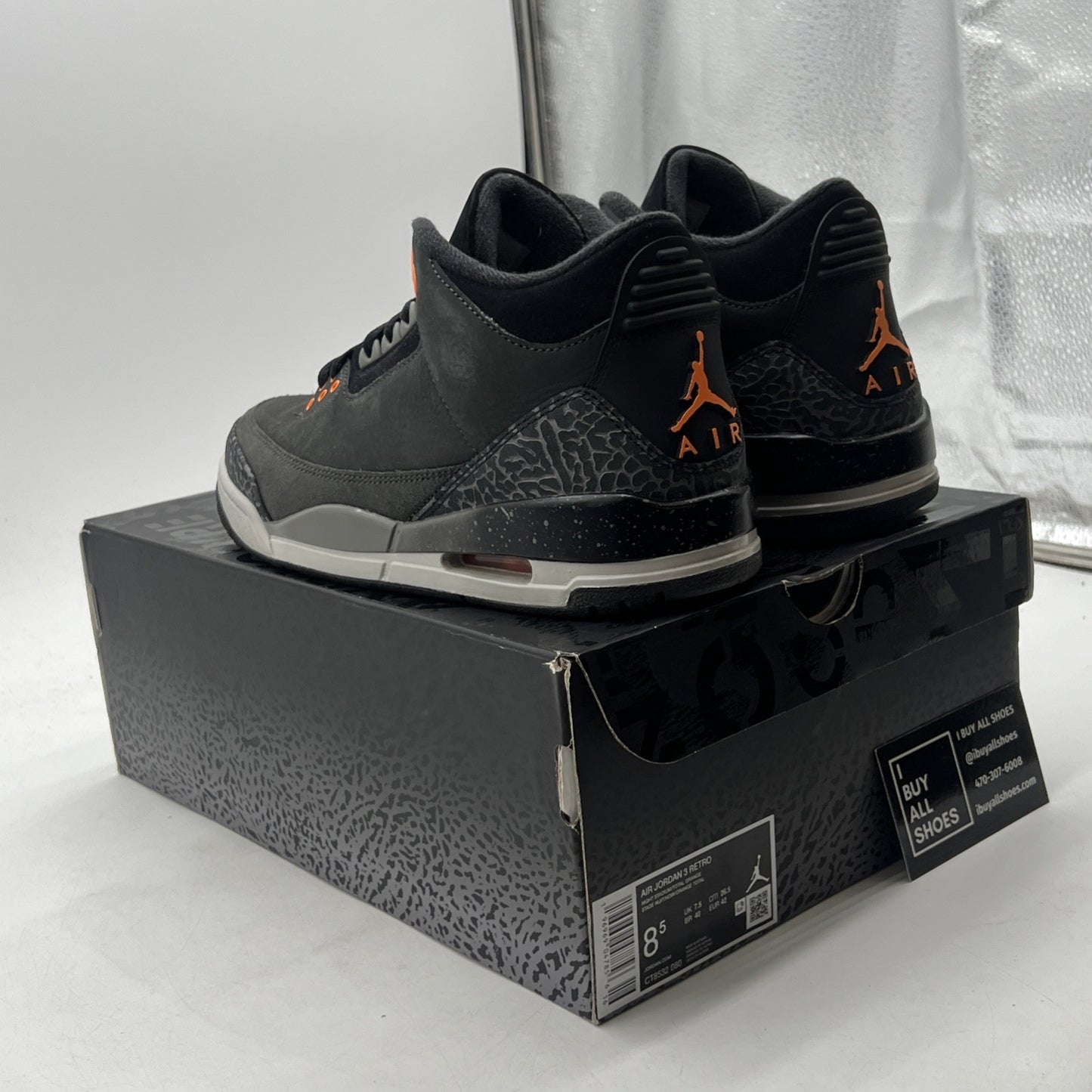 Size 8.5 - Air Jordan 3 Retro 2023 Mid Fear (CT8532-080)