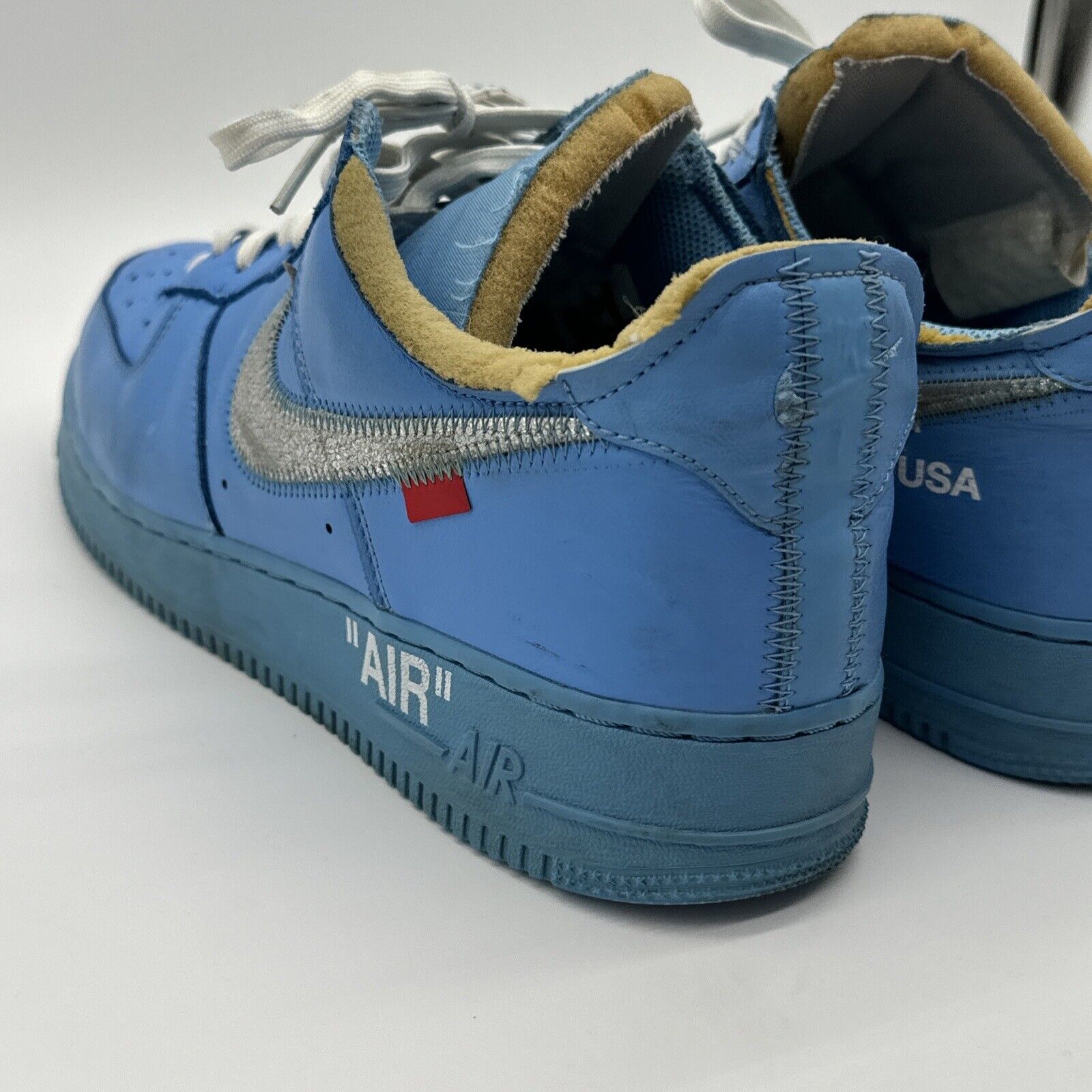 Size 11.5 - Nike Air Force 1 Low '07 x Off-White MCA Blue UNC Lowest On Market!