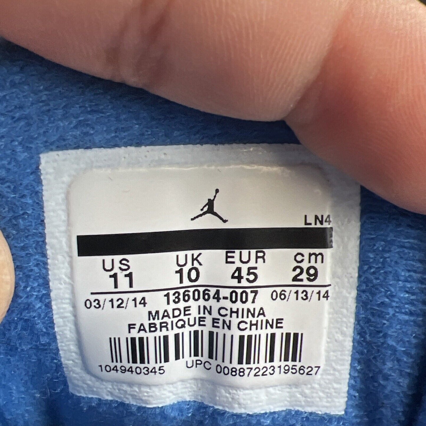 Size 11 - Air Jordan 3 Retro Sport Blue (136064-007)
