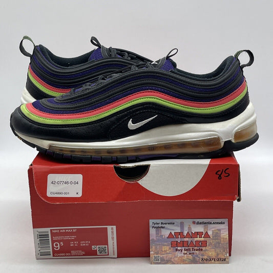 Size 9.5 - Nike Air Max 97 Joker White Black Pink Purple Green (CU4890-001)