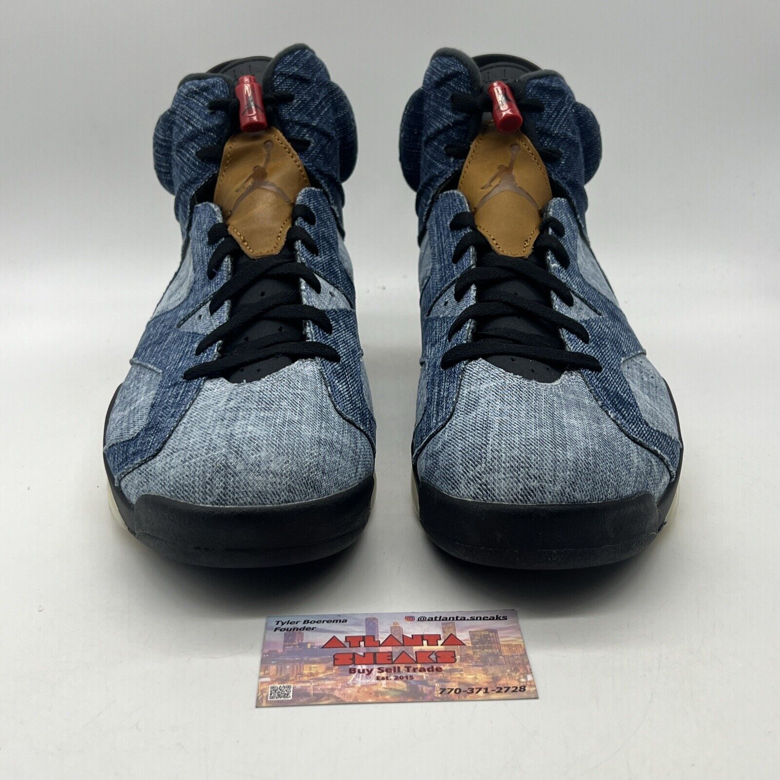 Size 14 - Air Jordan 6 Retro Washed Denim Black (CT5250-401)