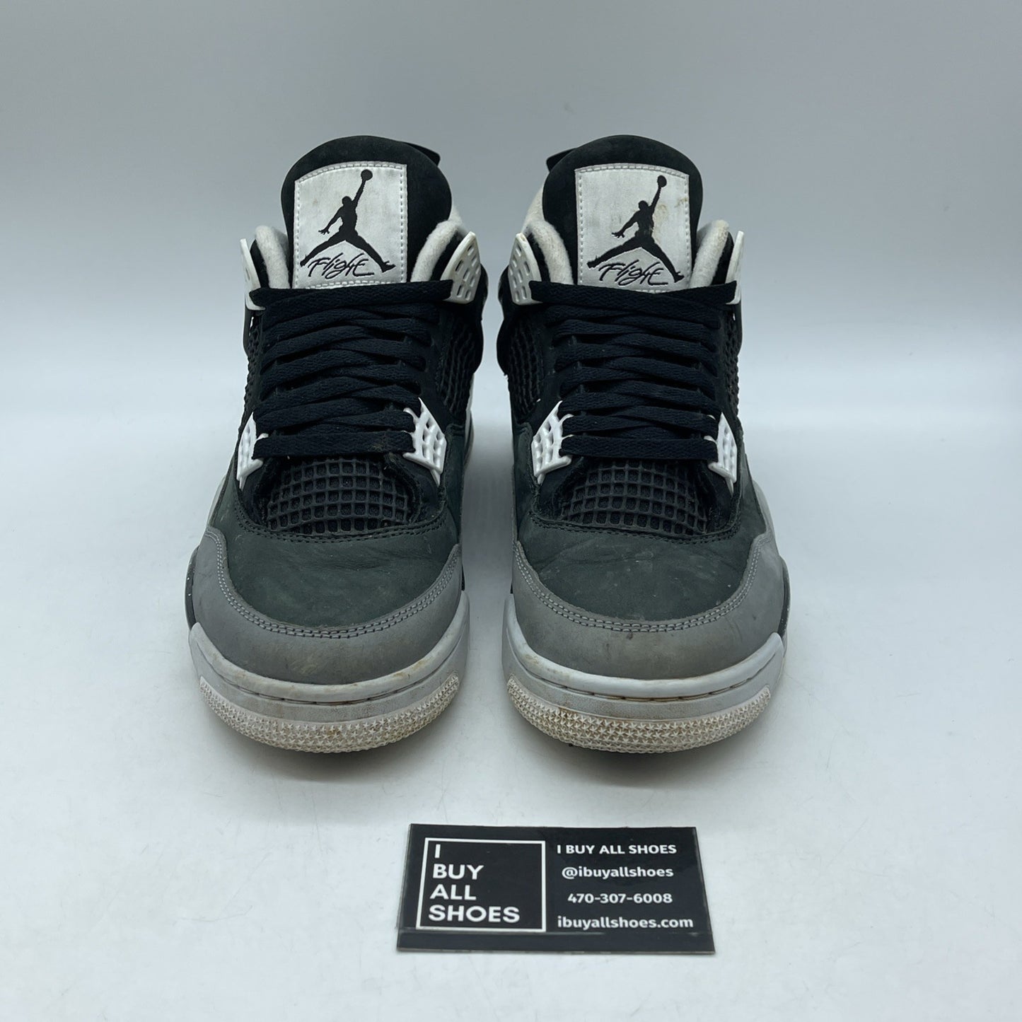 Size 9.5 - Air Jordan 4 Retro 2024 Fear Grey Black Suede (FQ8138-002)