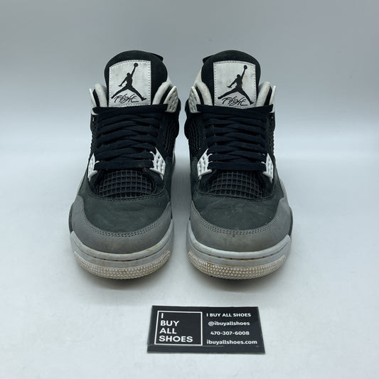 Size 9.5 - Air Jordan 4 Retro 2024 Fear Grey Black Suede (FQ8138-002)