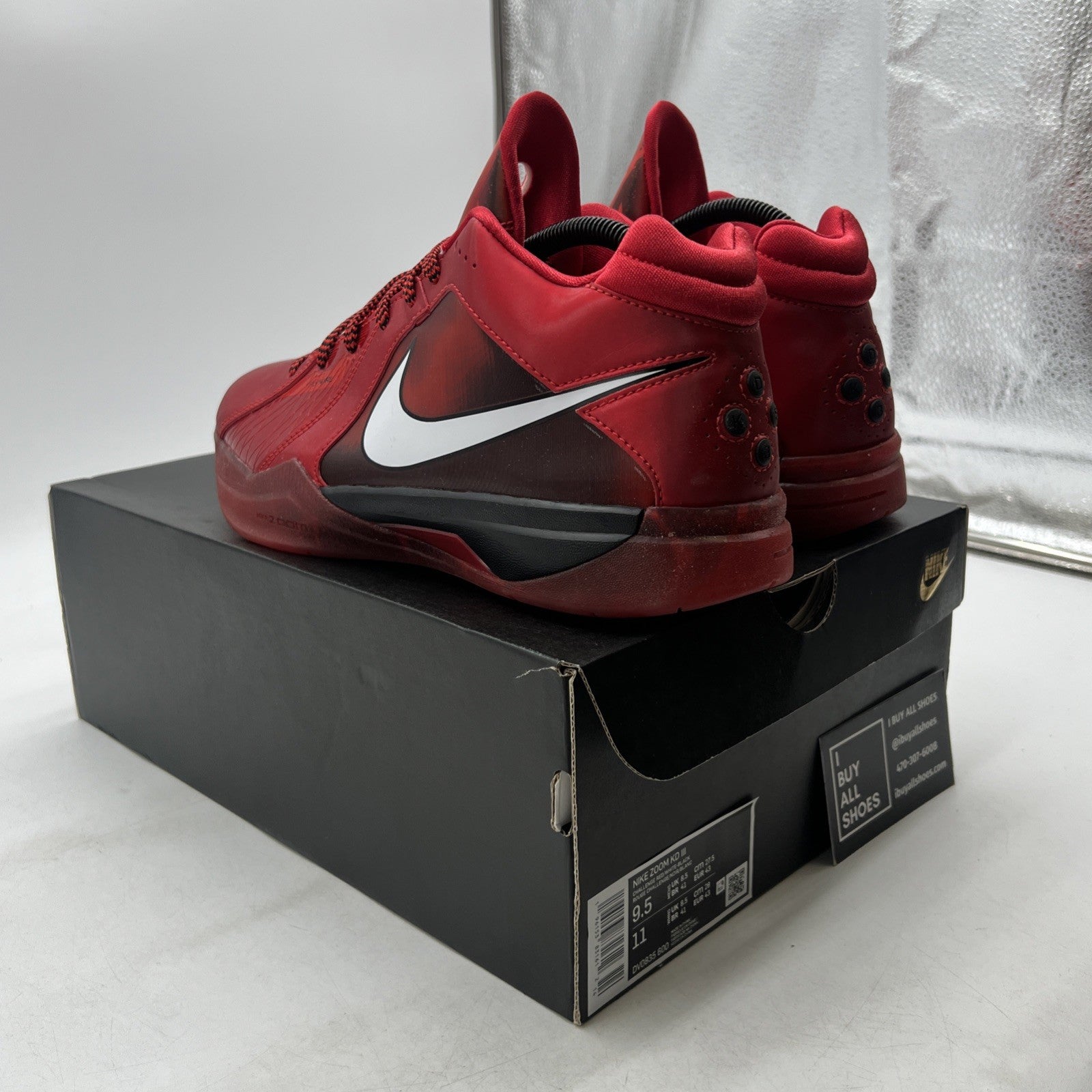 Size 9.5 - Nike KD 3 Red (DV0835-600)