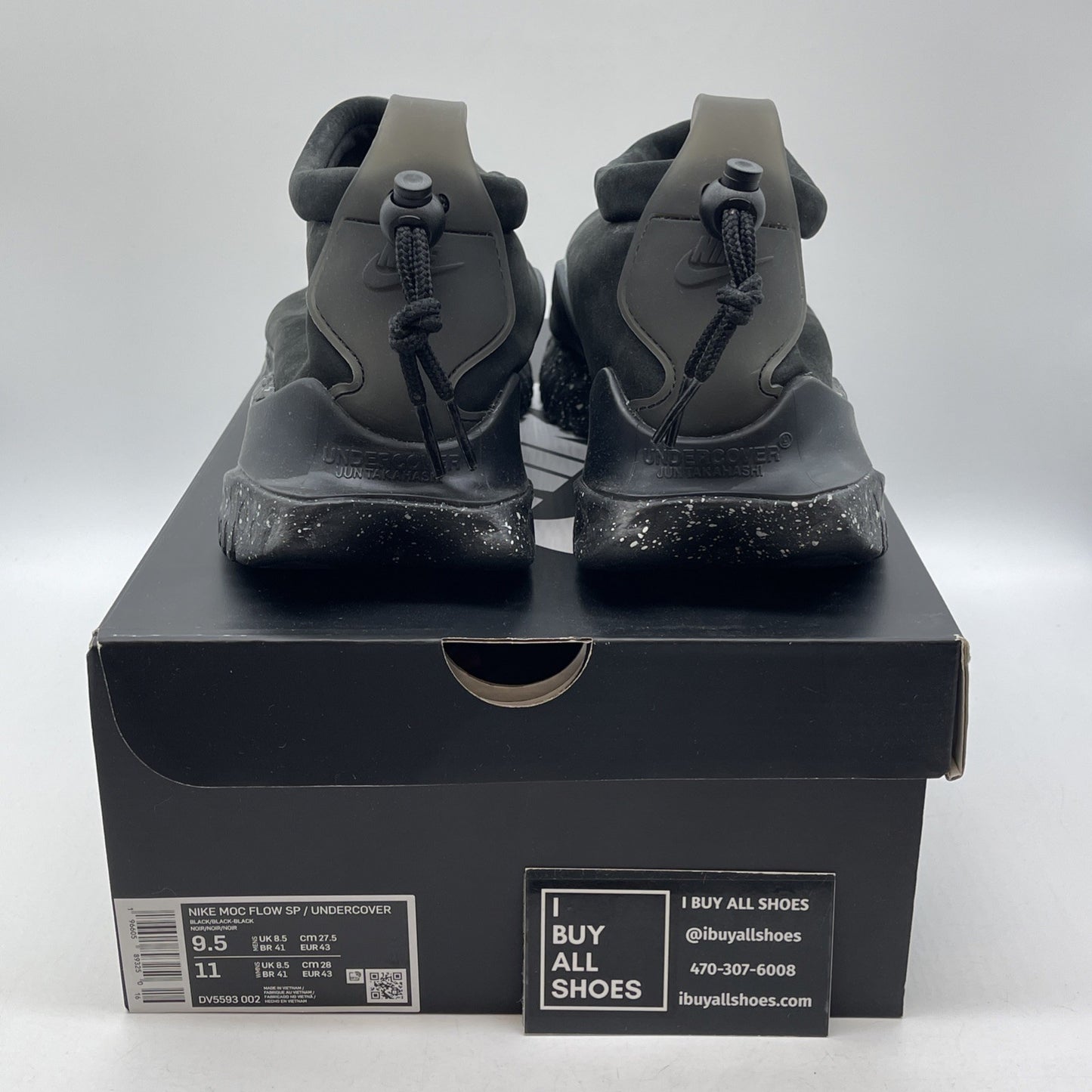 Size 9.5 - Nike Undercover x Moc Flow Black Suede (DV5593-002)