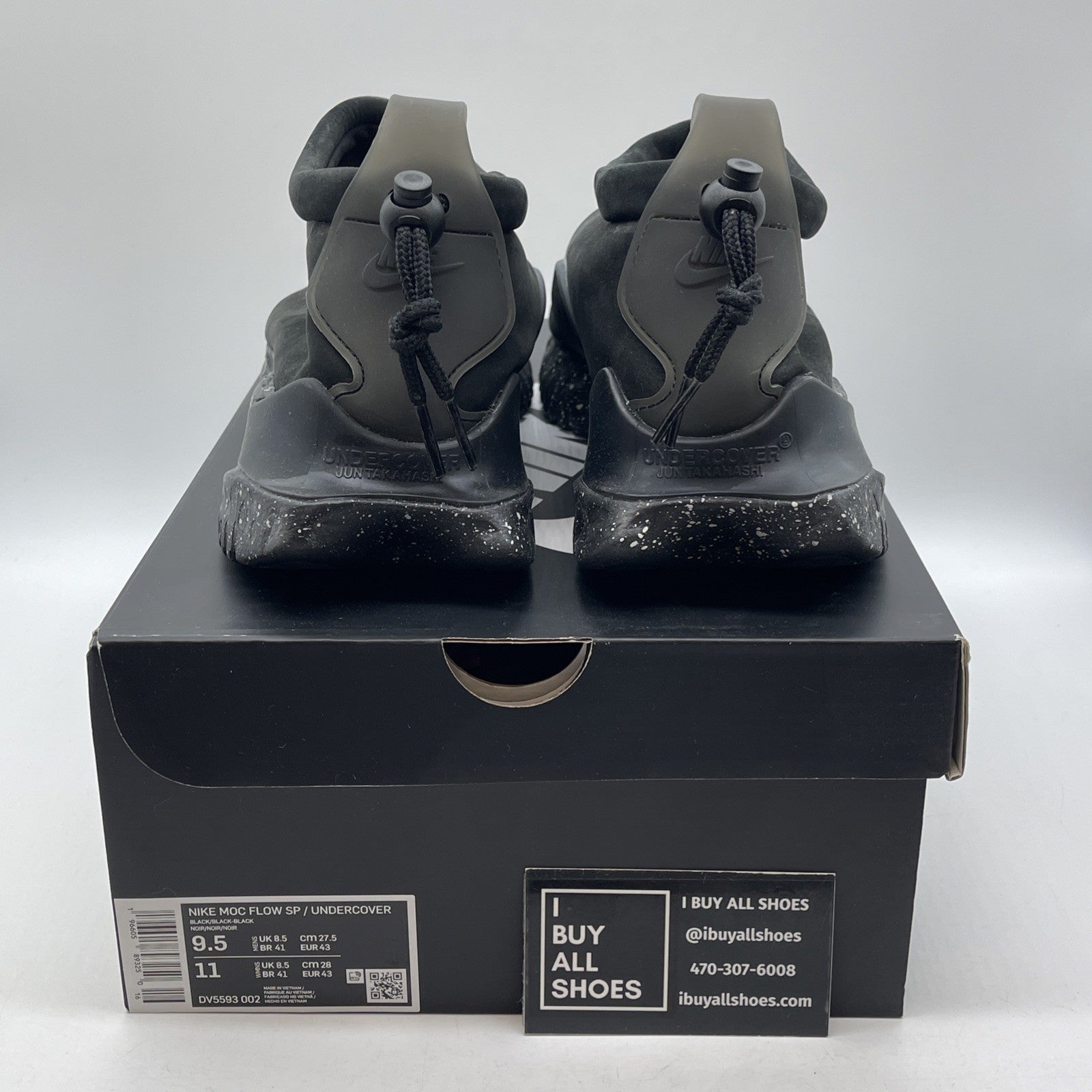 Size 9.5 - Nike Undercover x Moc Flow Black Suede (DV5593-002)