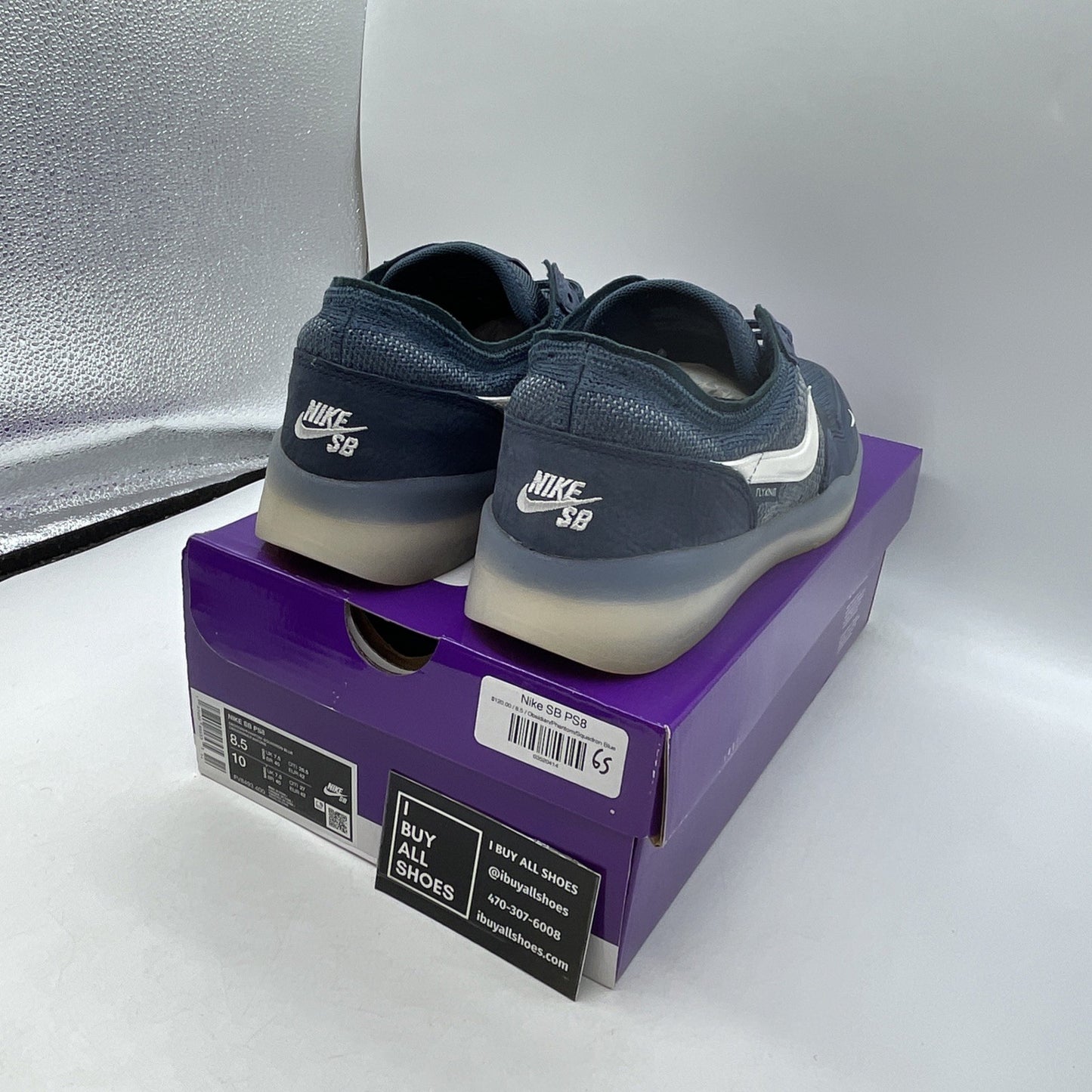 Size 8.5 - Nike PS8 SB Obsidian (FV8493-400)