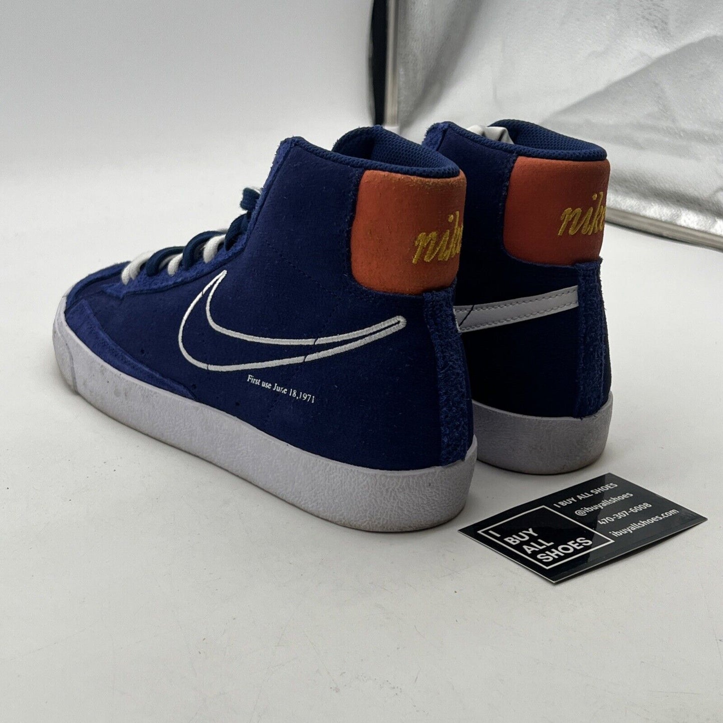 Size 8 - Nike Blazer '77 Mid First Use - Deep Royal Blue (DC3433-400)