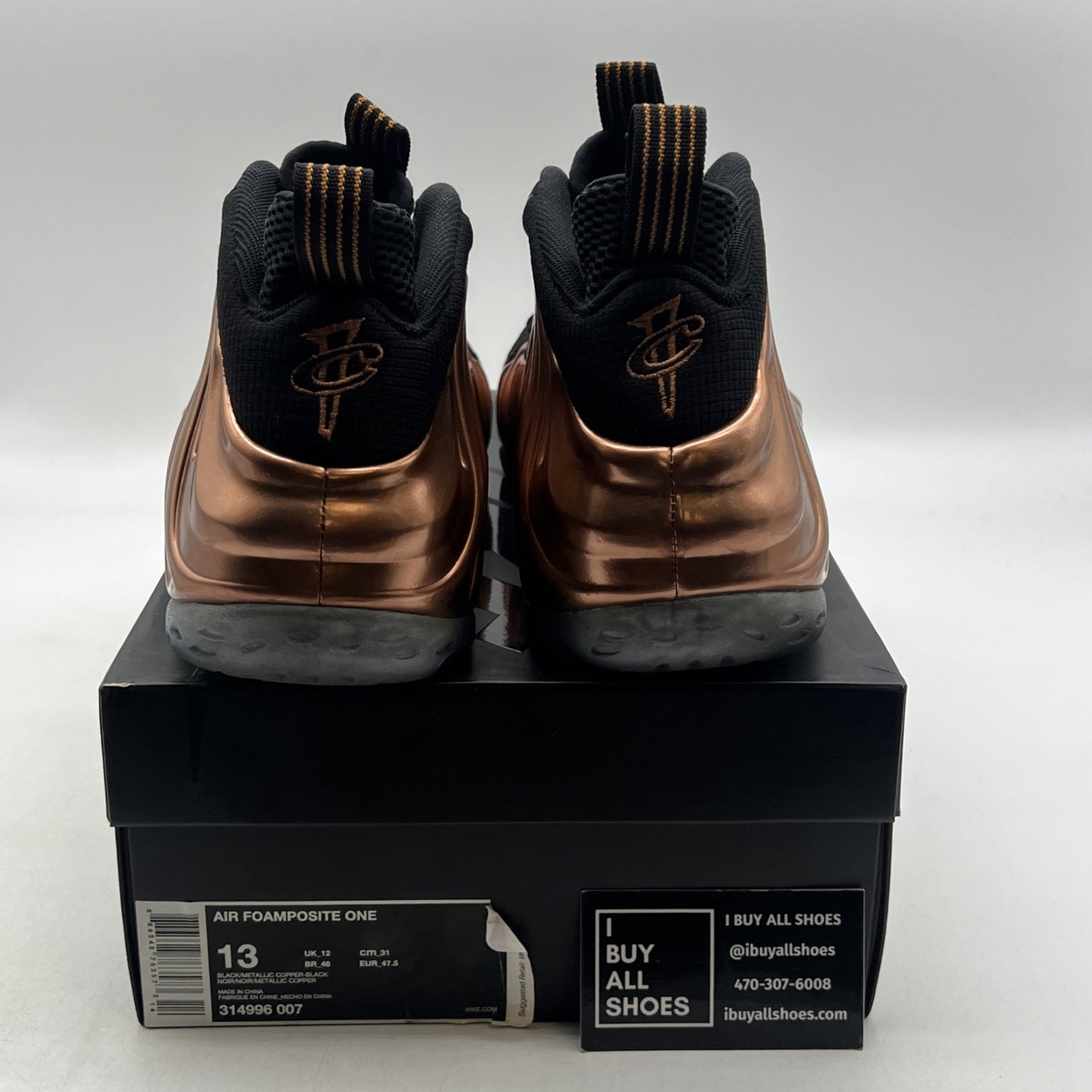 Size 13 - Nike Air Foamposite One 2017 Copper (314996-007)